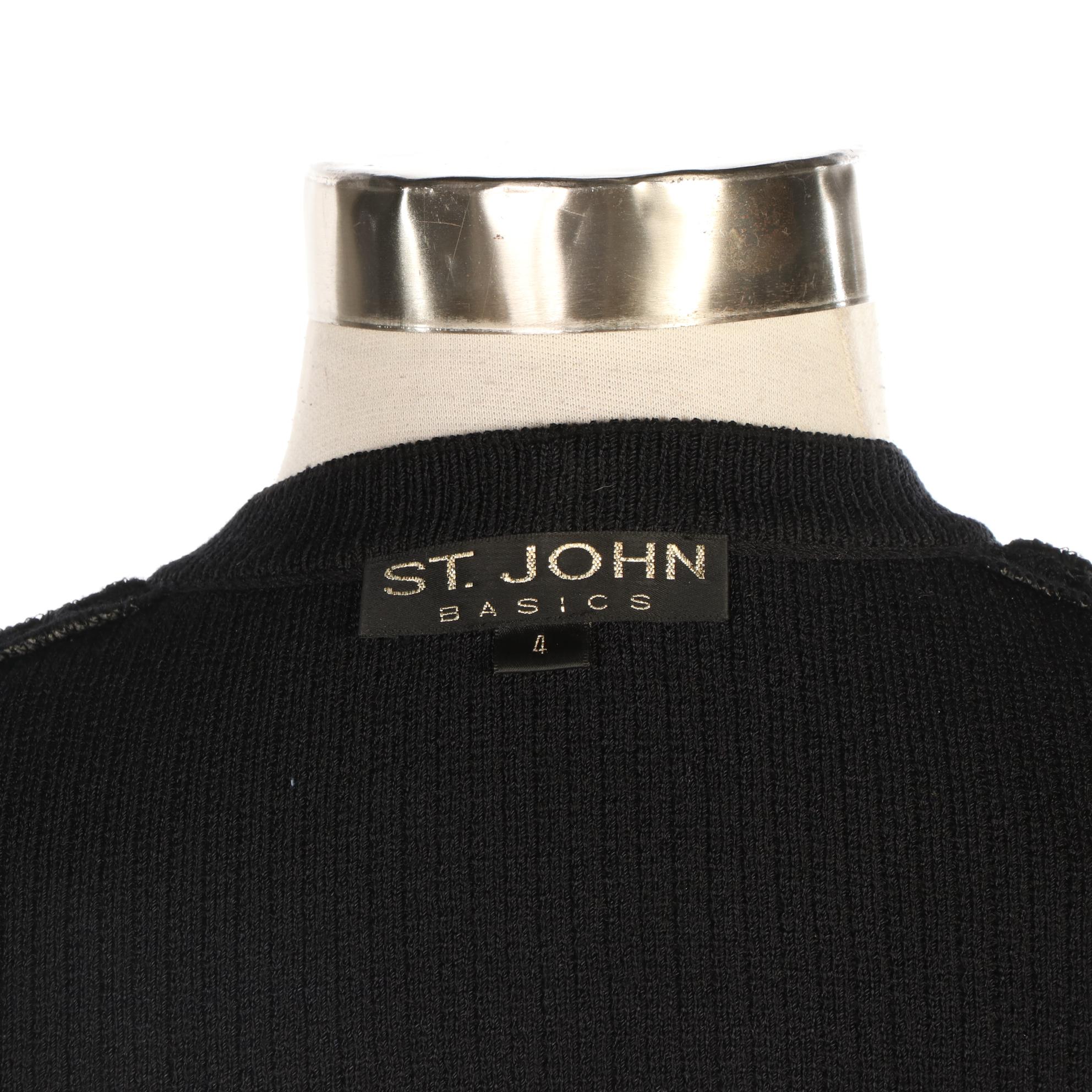 St. John Zipper-Front Jacket and Knit Button-Front Jacket