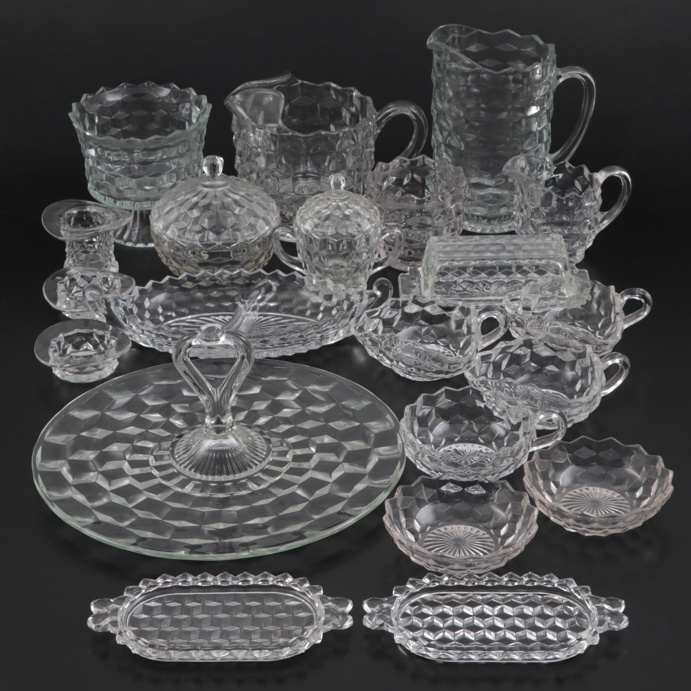 Fostoria "American Clear" Pressed Glass Serveware and Tableware