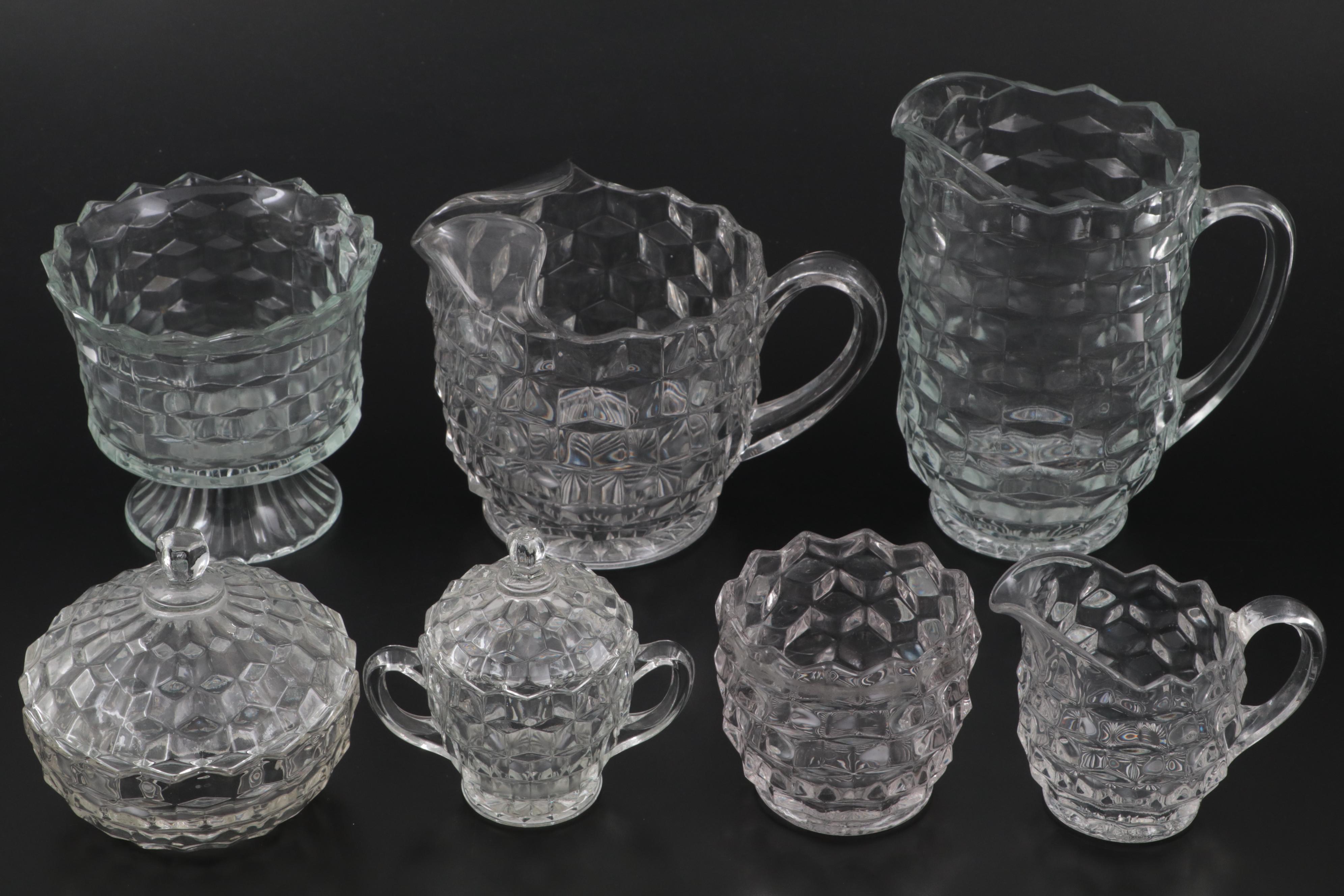 Fostoria "American Clear" Pressed Glass Serveware and Tableware