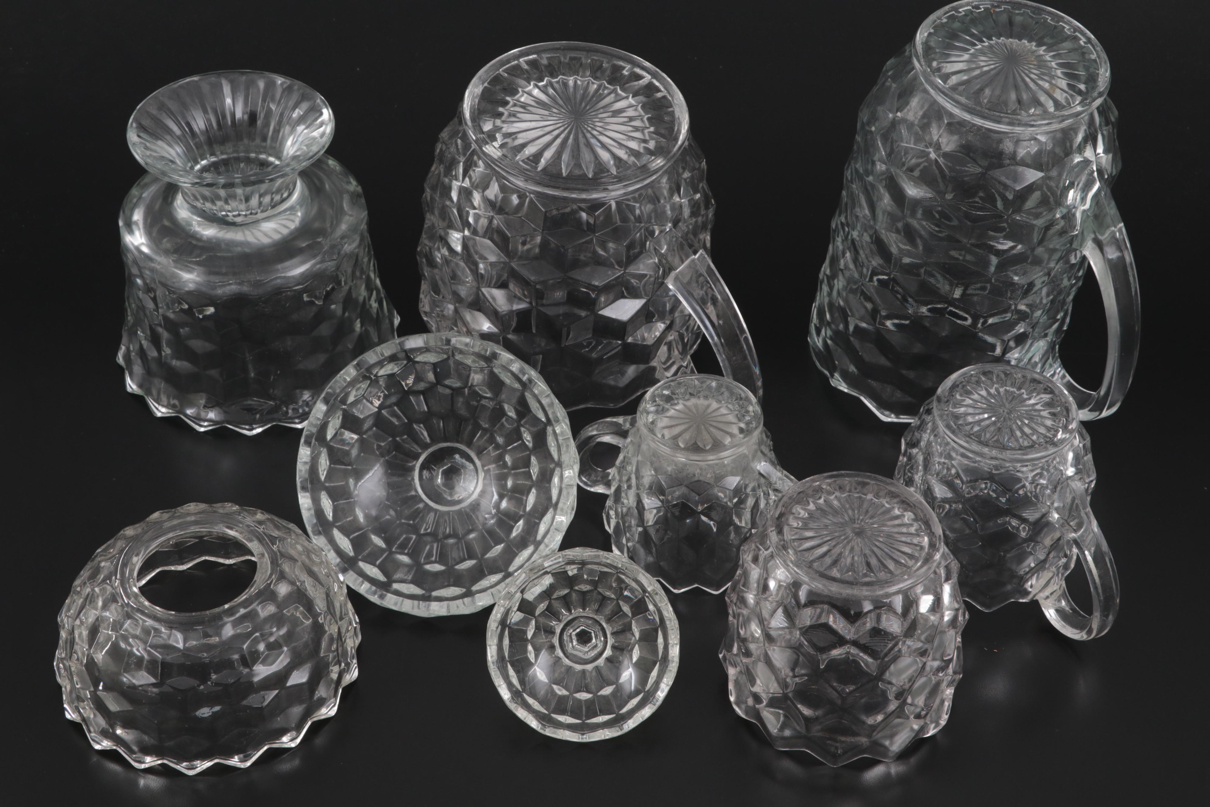 Fostoria "American Clear" Pressed Glass Serveware and Tableware