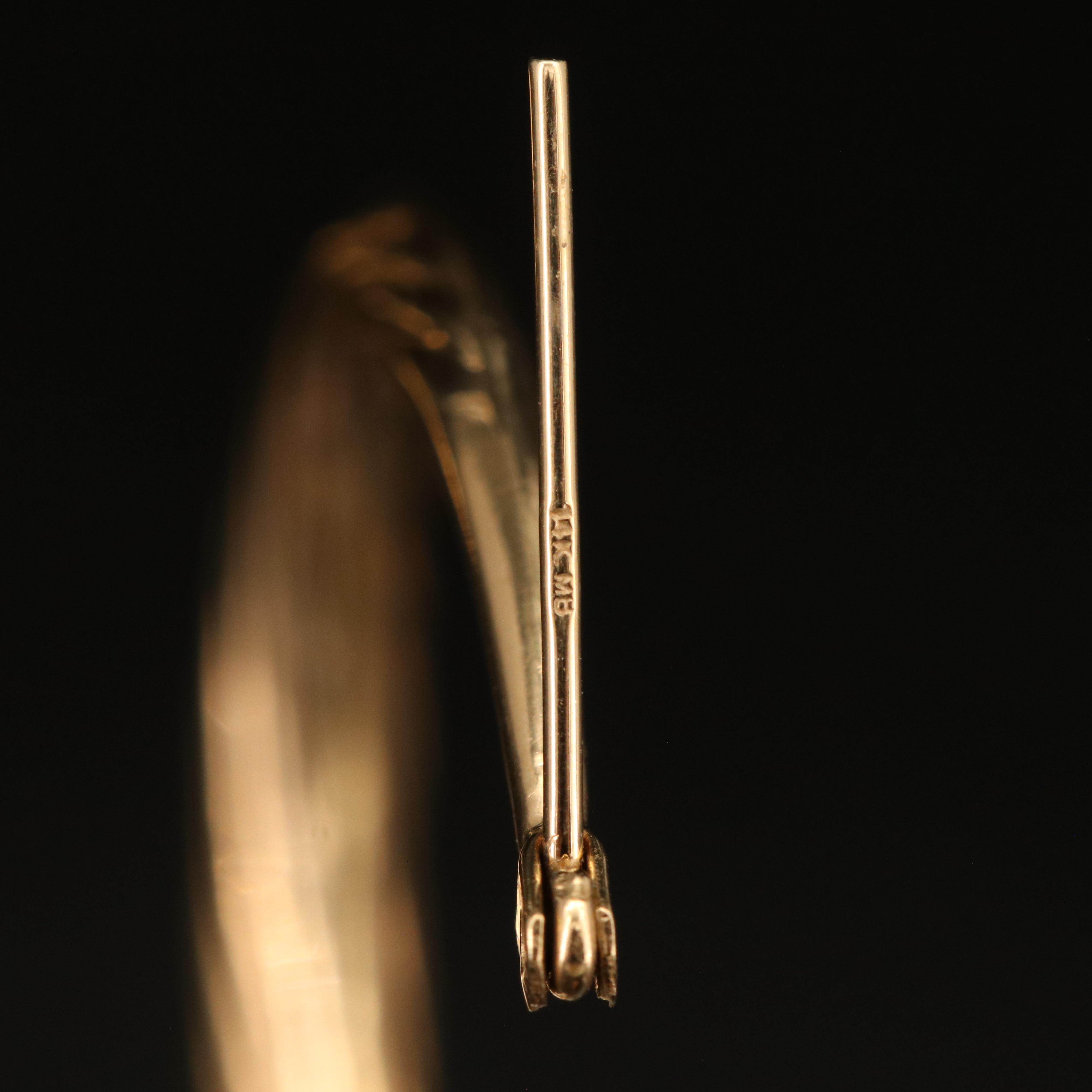 14K Fluted Hoop Earrings and Single Hoop Earring