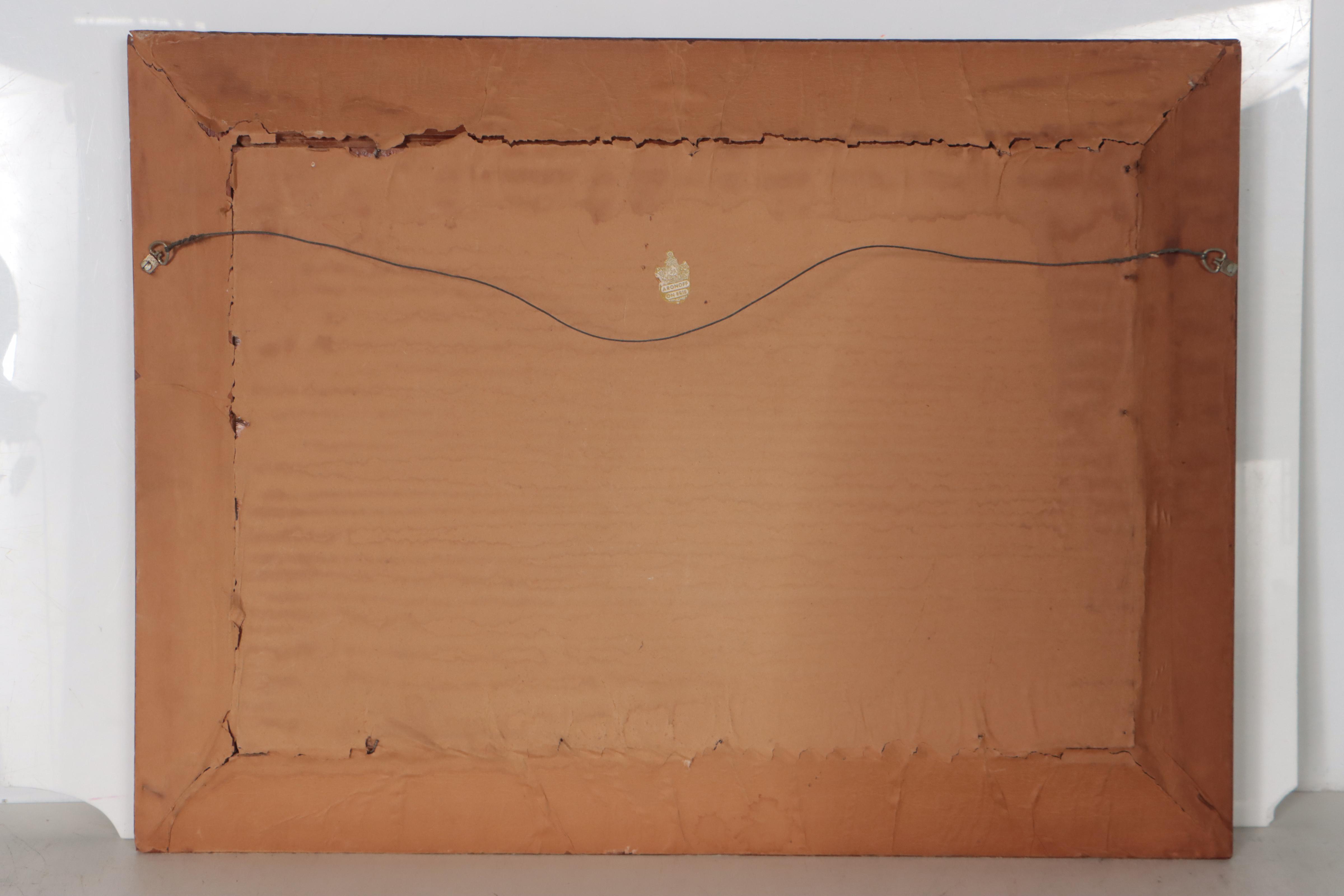 Forest Landscape Oil Painting, Early 20th Century