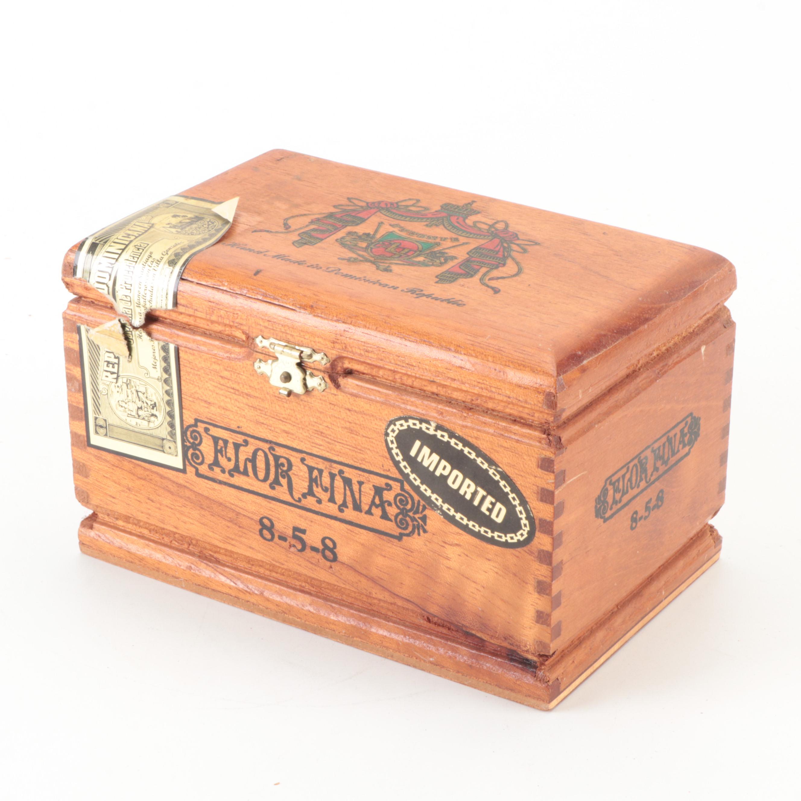 Royal Jamaica, Excalibur and Flor Fina 8-5-8 Cigar Boxes