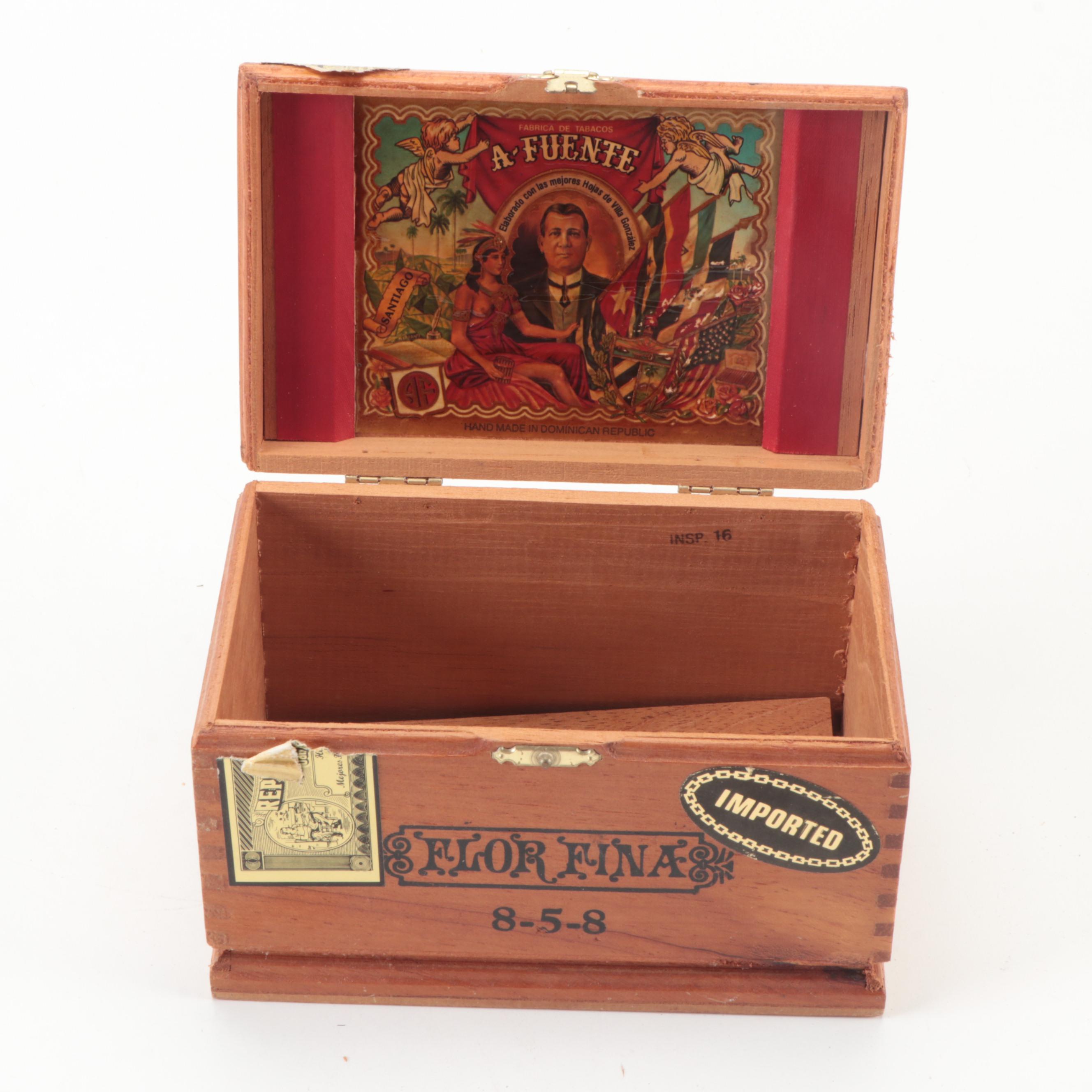 Royal Jamaica, Excalibur and Flor Fina 8-5-8 Cigar Boxes
