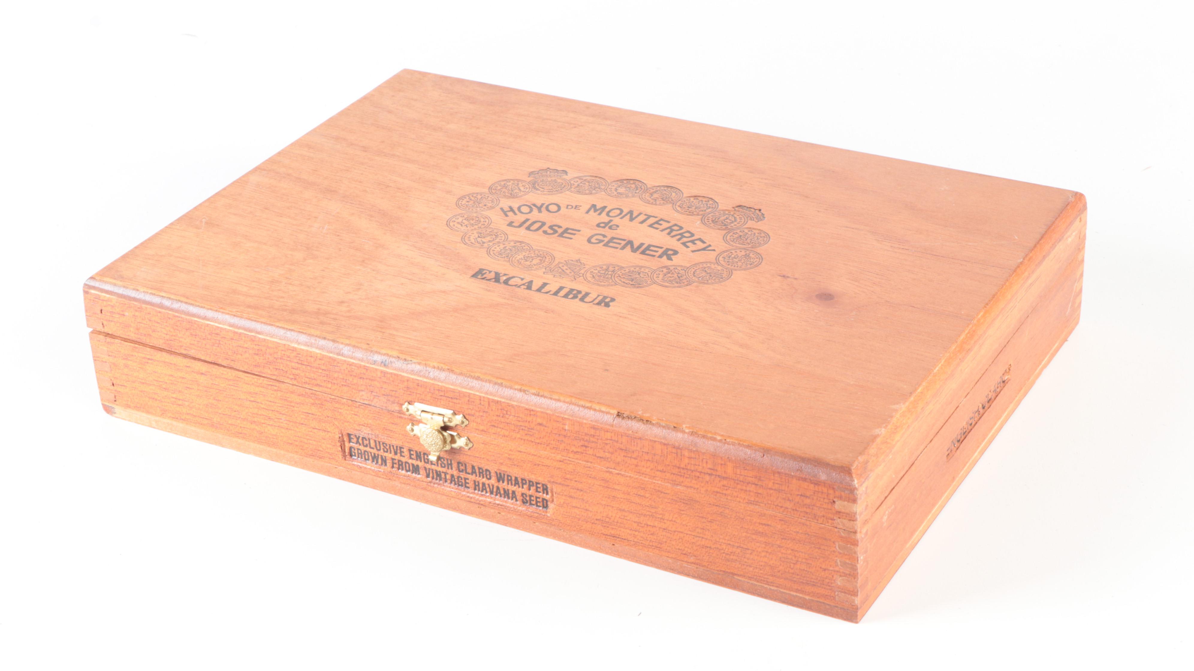 Royal Jamaica, Excalibur and Flor Fina 8-5-8 Cigar Boxes