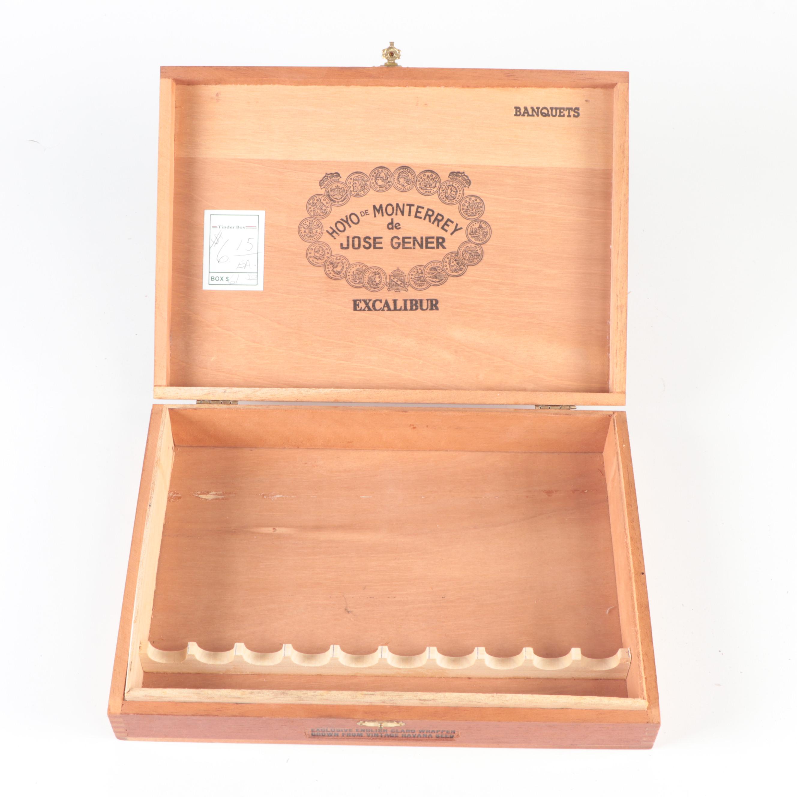 Royal Jamaica, Excalibur and Flor Fina 8-5-8 Cigar Boxes