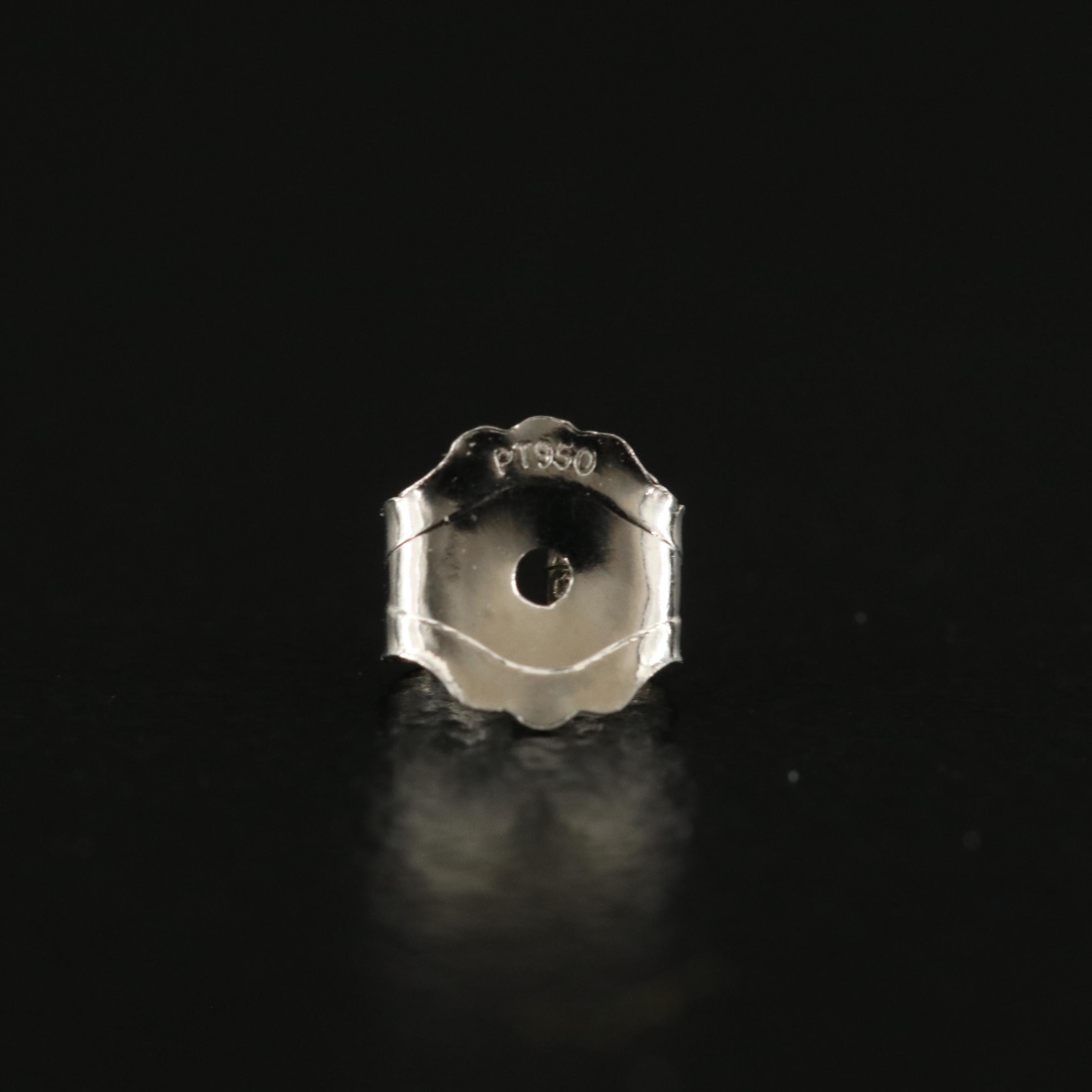 Platinum 2.36 CTW Lab Grown Diamond Stud Earrings with IGI Reports