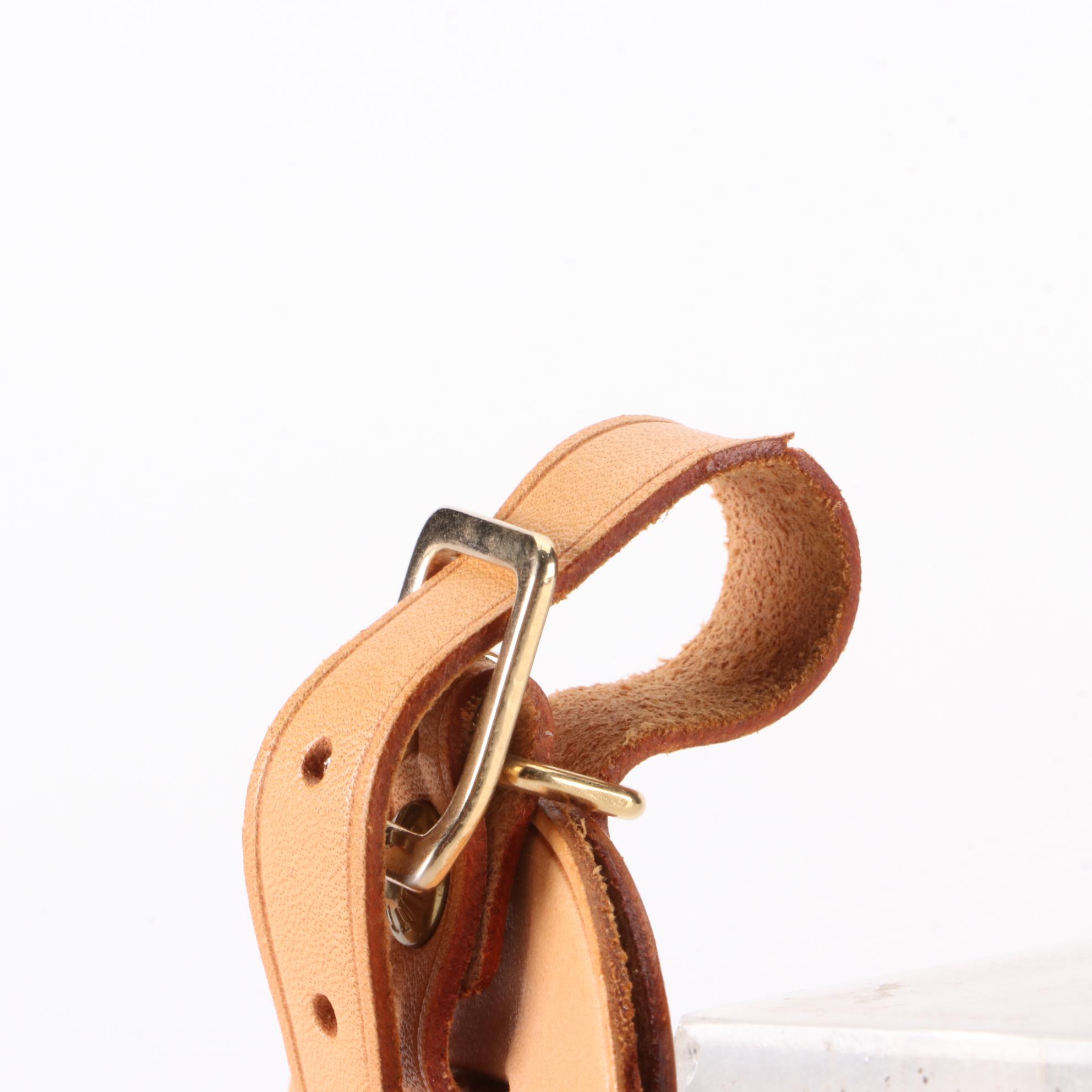 Louis Vuitton Luggage Tag and Poignet in Vachetta Leather