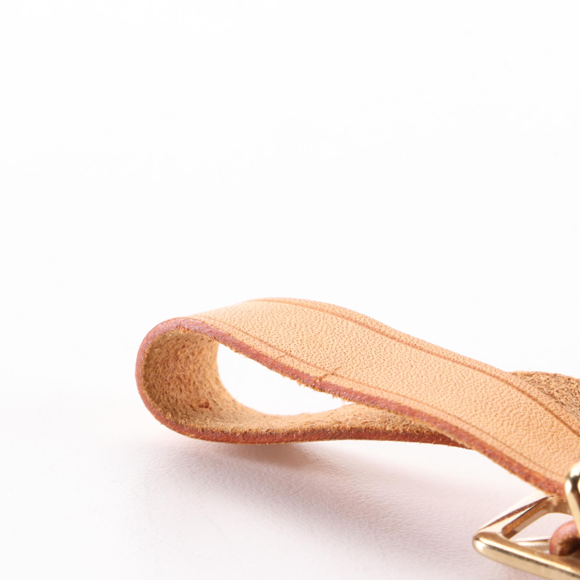 Louis Vuitton Luggage Tag and Poignet in Vachetta Leather