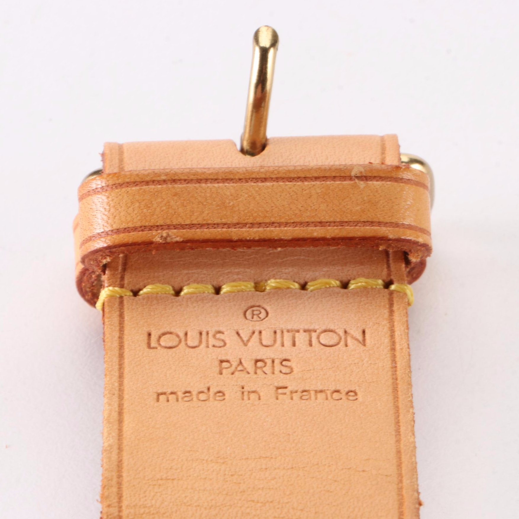 Louis Vuitton Luggage Tag and Poignet in Vachetta Leather