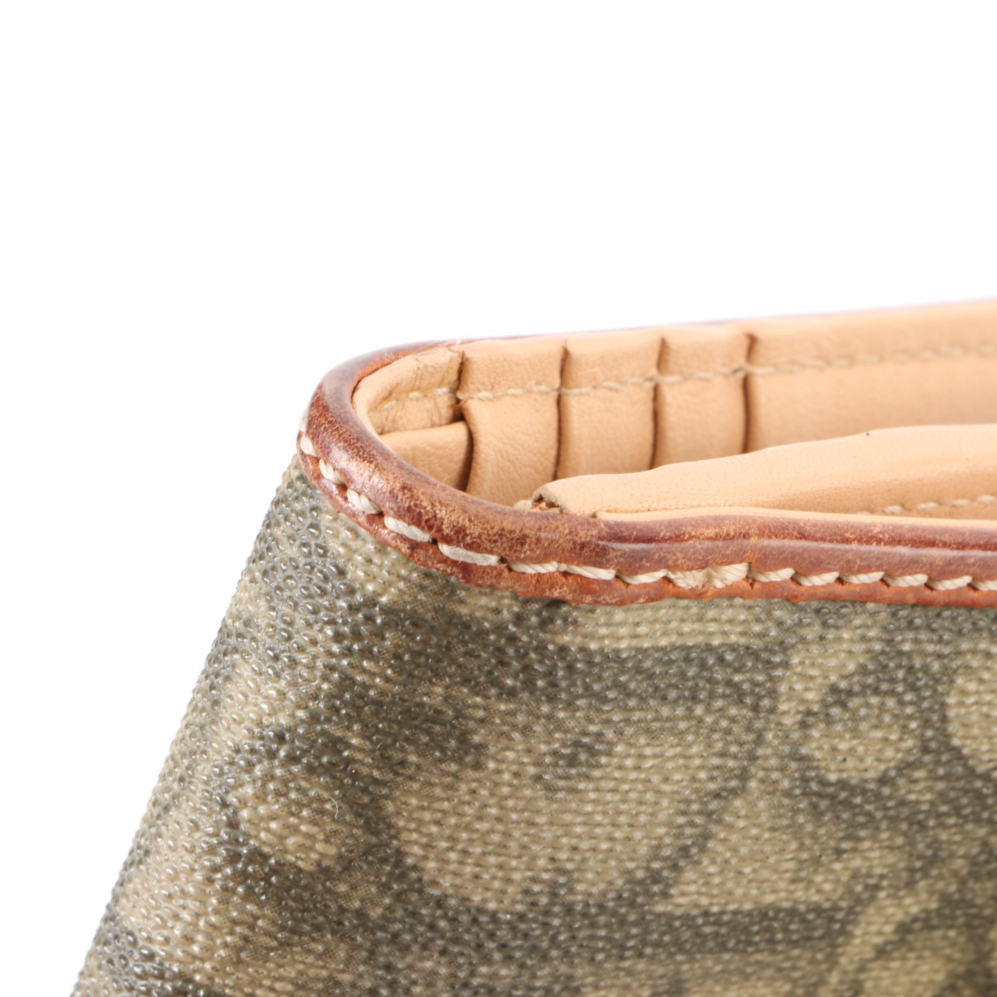 Christian Dior Compact Wallet in Monogram Coated Canvas and Leather