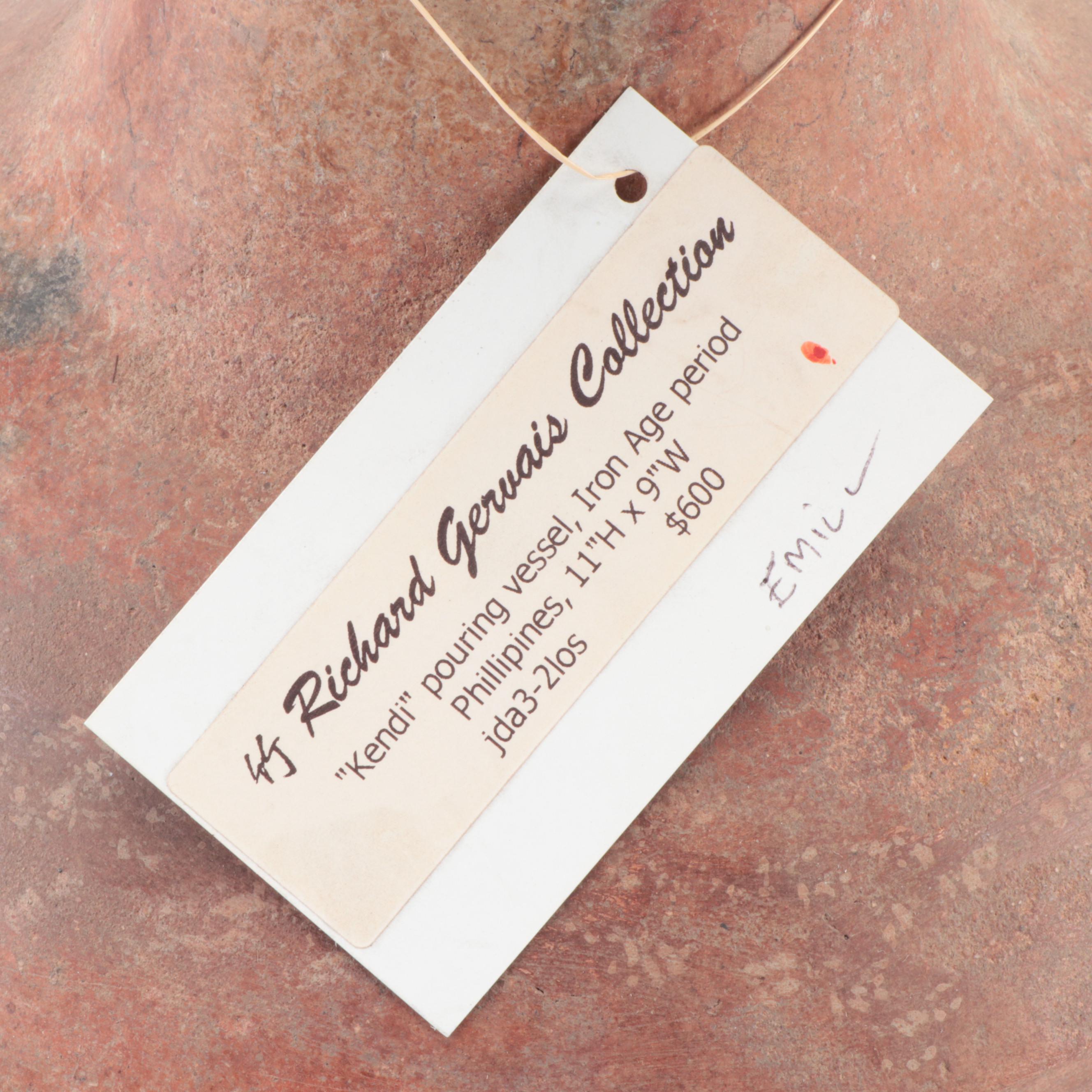 Philippine "Kendi" Iron Age Earthenware Pouring Vessel