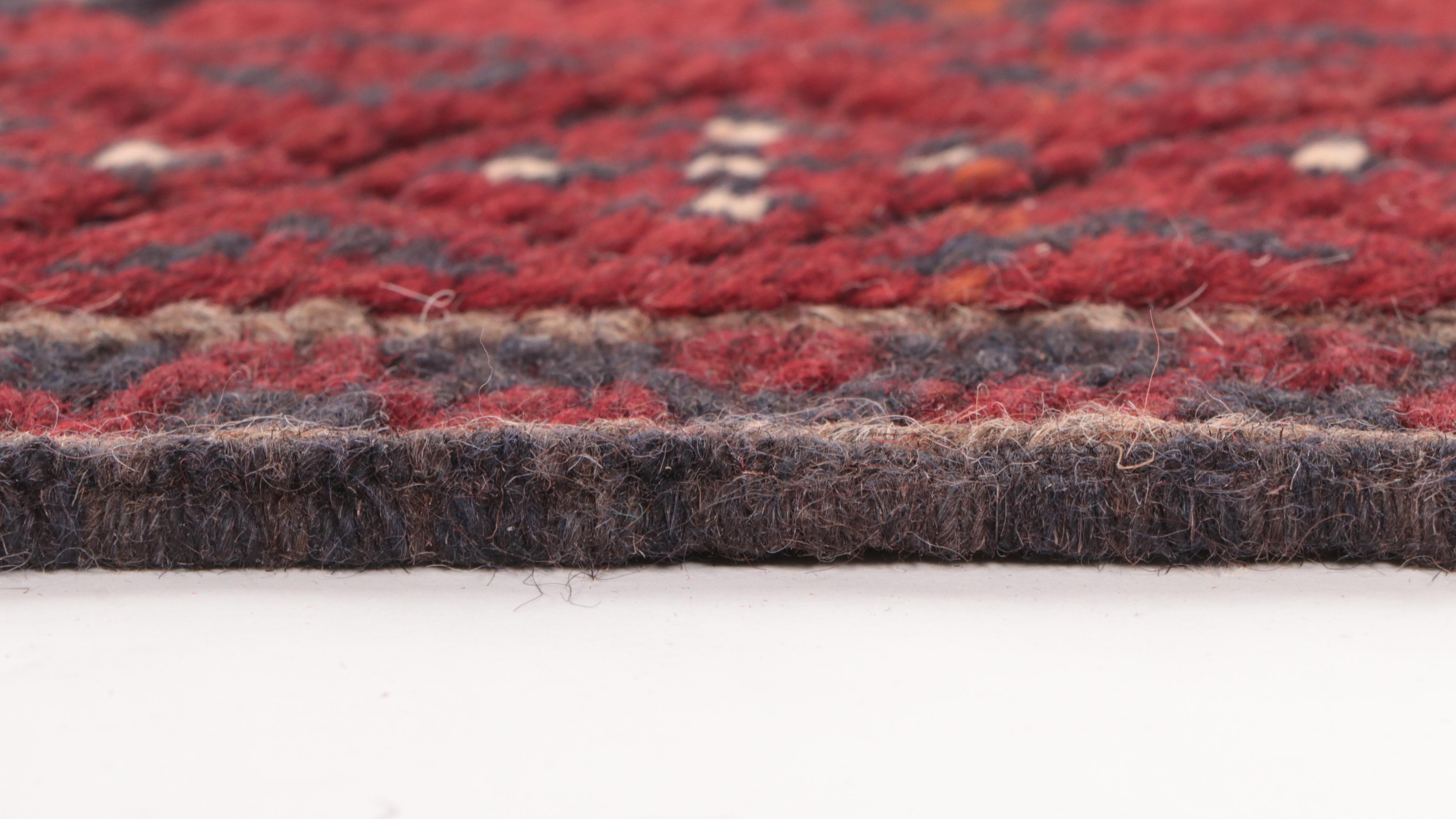 1'11 x 8'9 Hand-Knotted Afghan Turkmen Carpet Runner