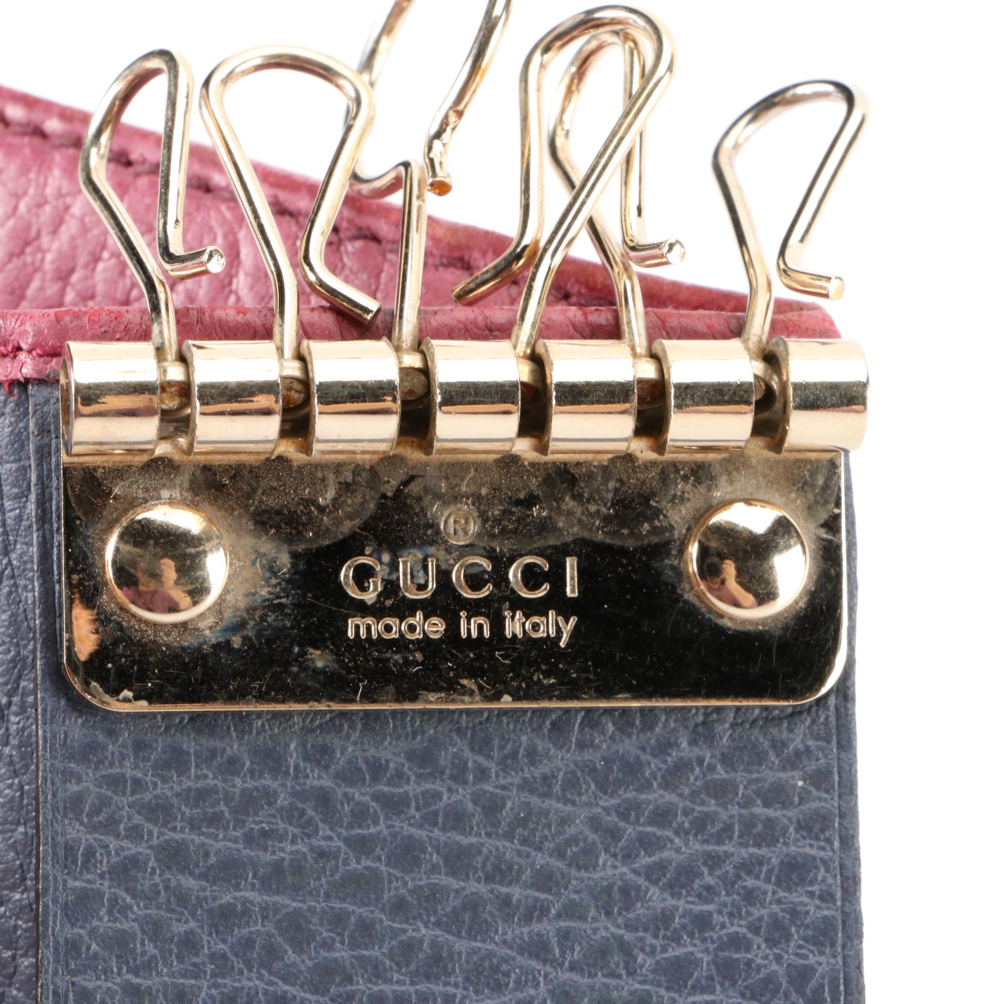 Gucci Six-Key Case in Grain Leather