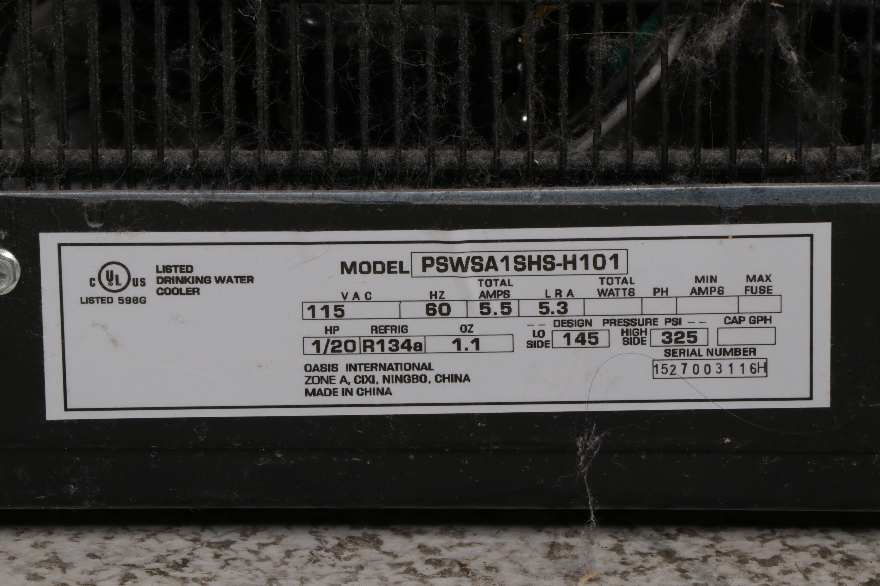 Frigidaire Electrolux Dishwasher, Whirlpool Ice Maker and Oasis Water Cooler