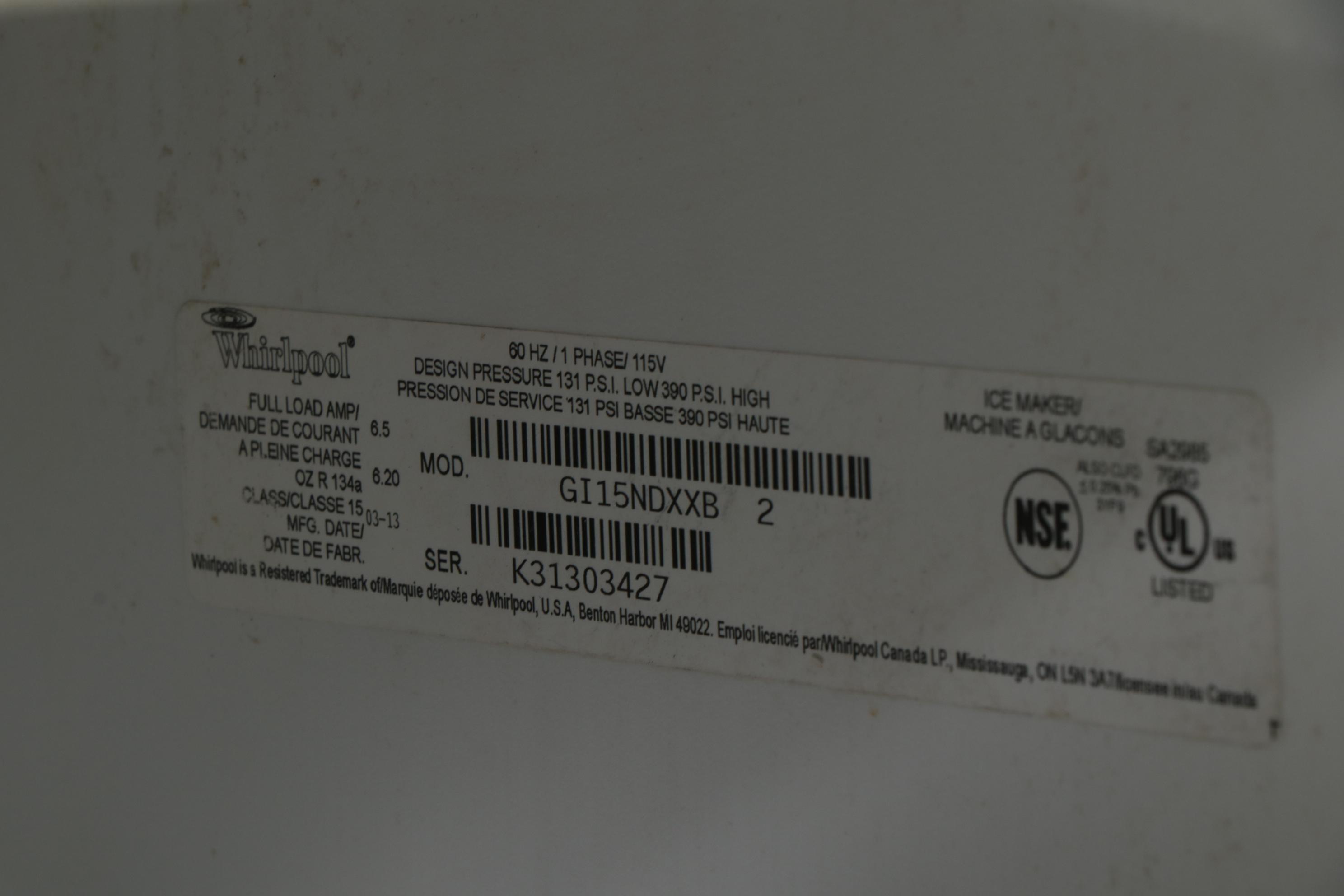 Frigidaire Electrolux Dishwasher, Whirlpool Ice Maker and Oasis Water Cooler