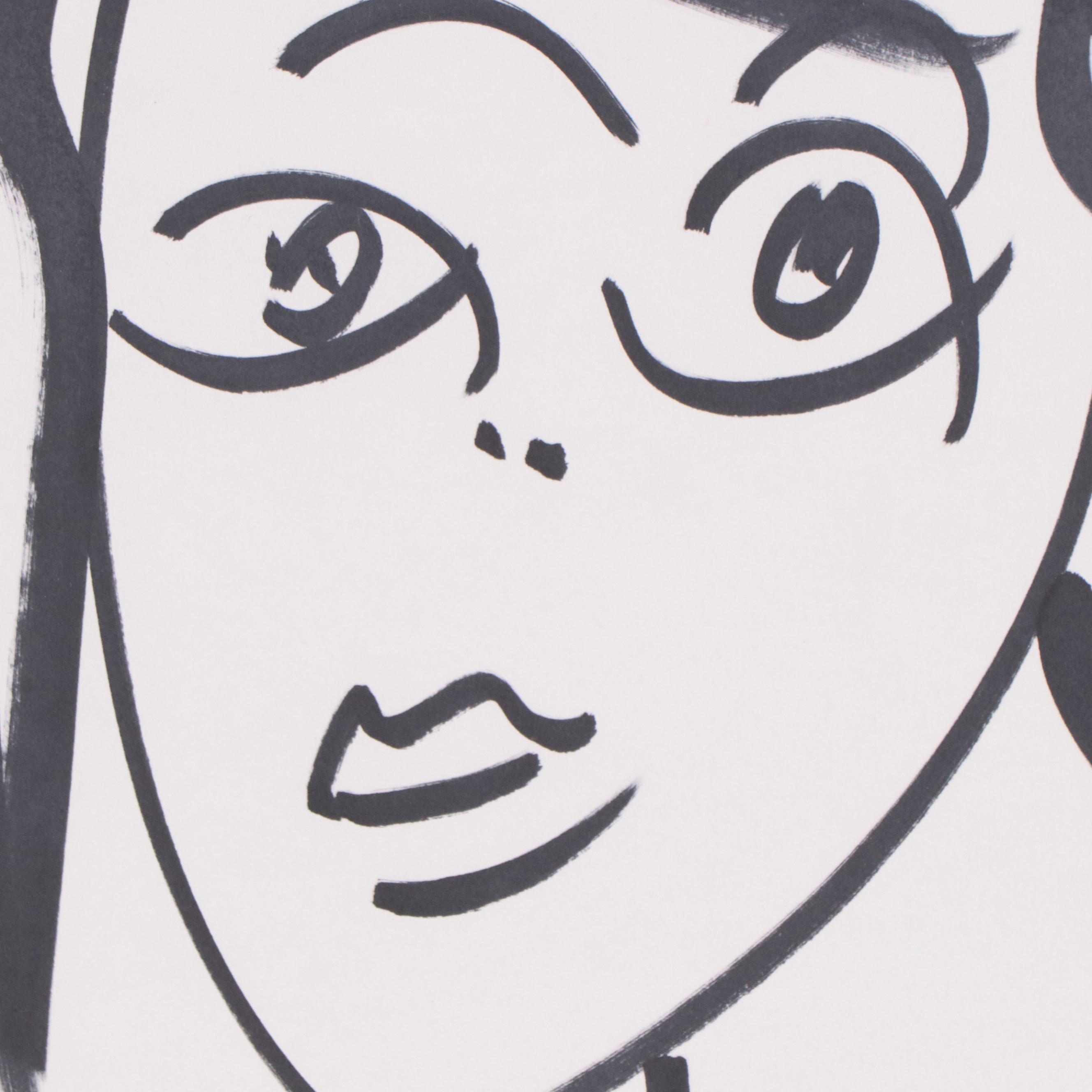 Peter Keil Ink Drawing of Nude