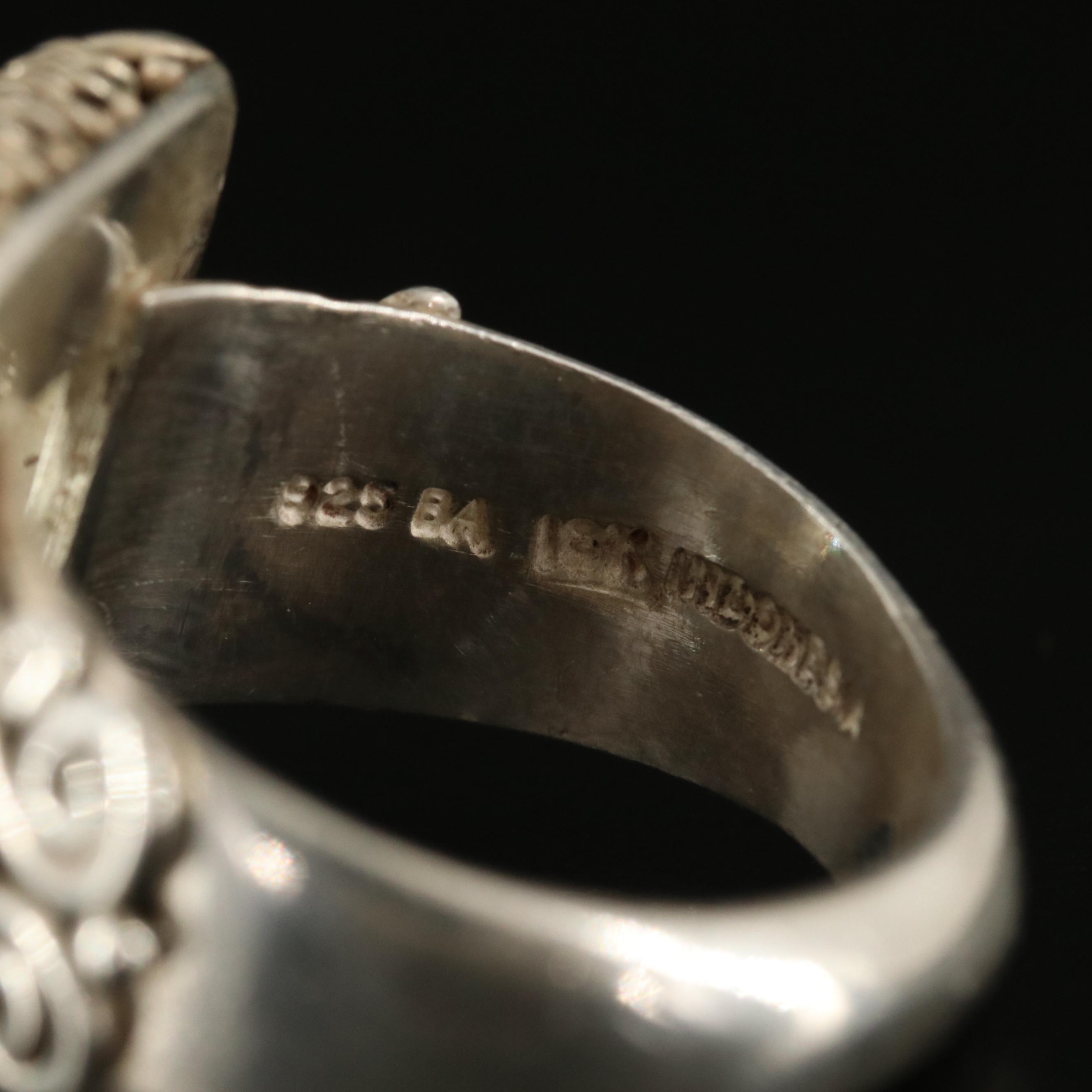 Sterling Prasiolite Ring with 18K Accents