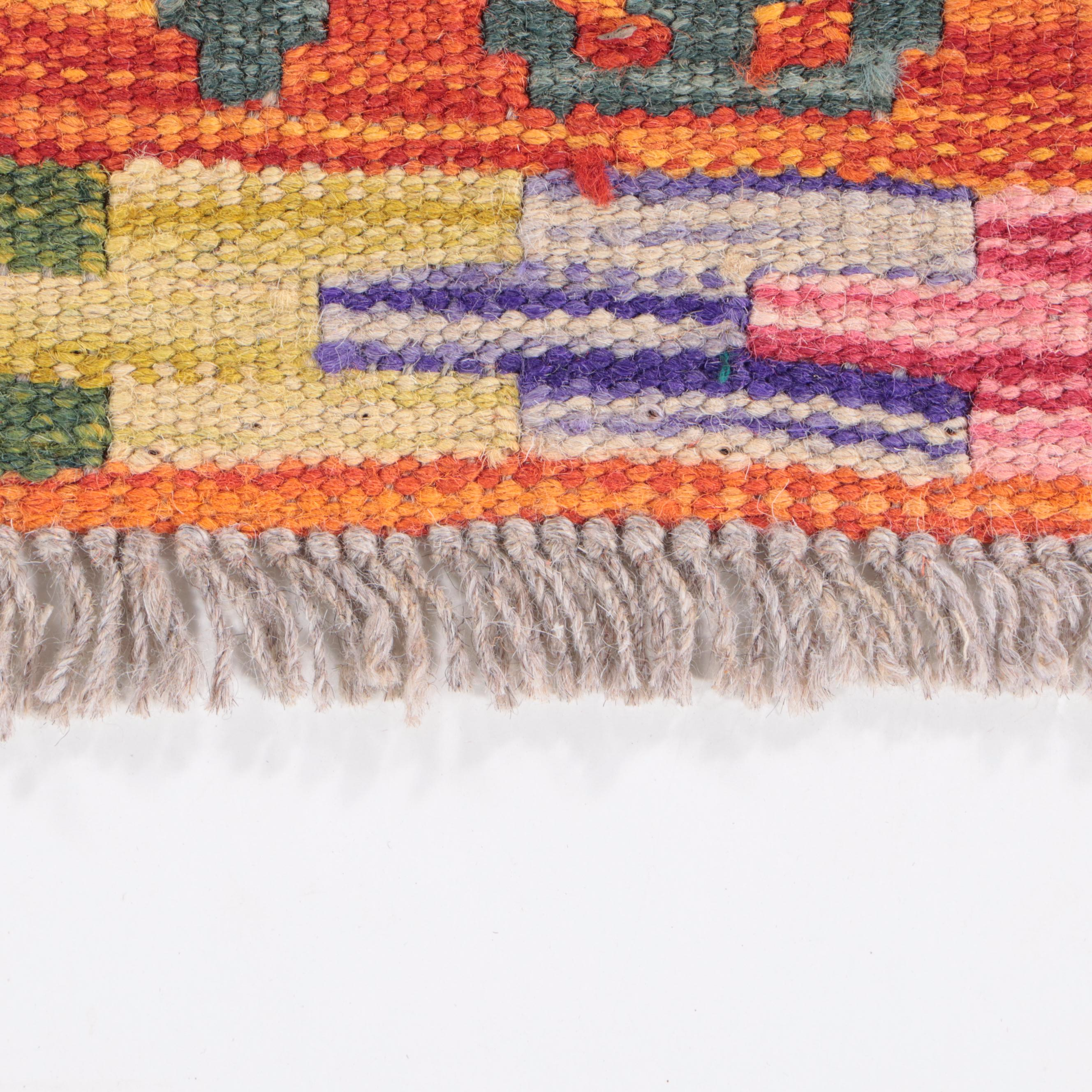 2' x 6'7 Handwoven Pakistani Kilim Carpet Runner