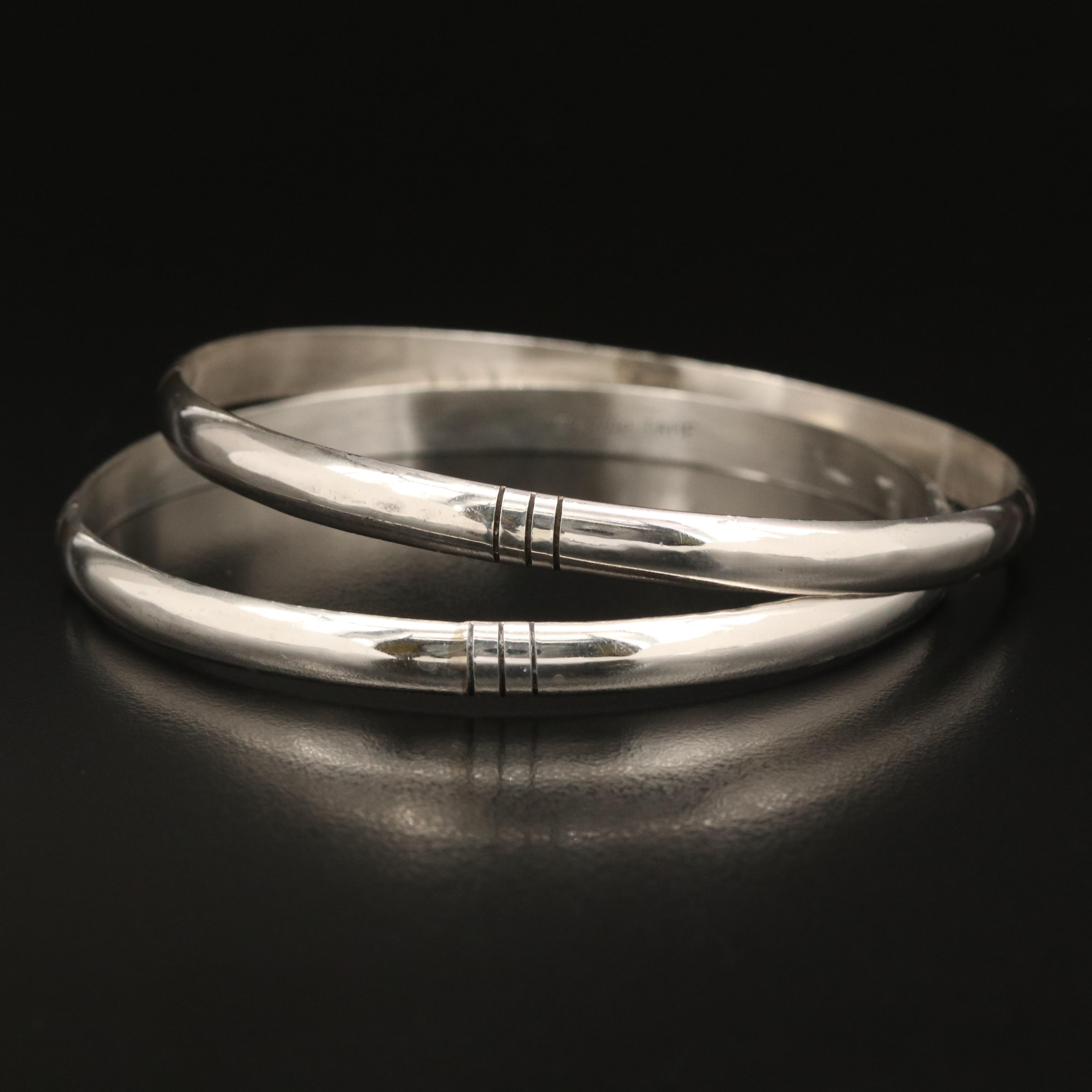 TAHE Family Navajo Diné Sterling Bangles