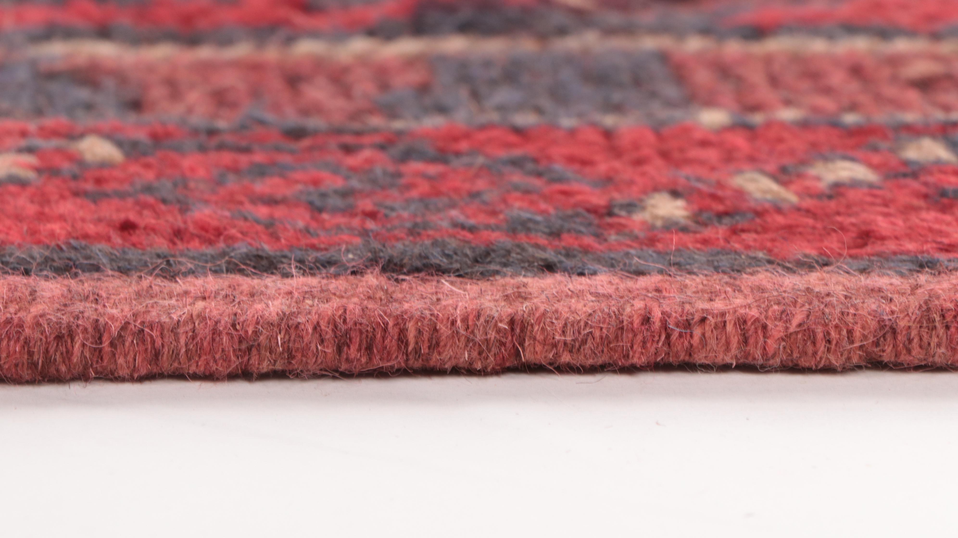 2' x 8'3 Hand-Knotted Afghan Turkmen Carpet Runner