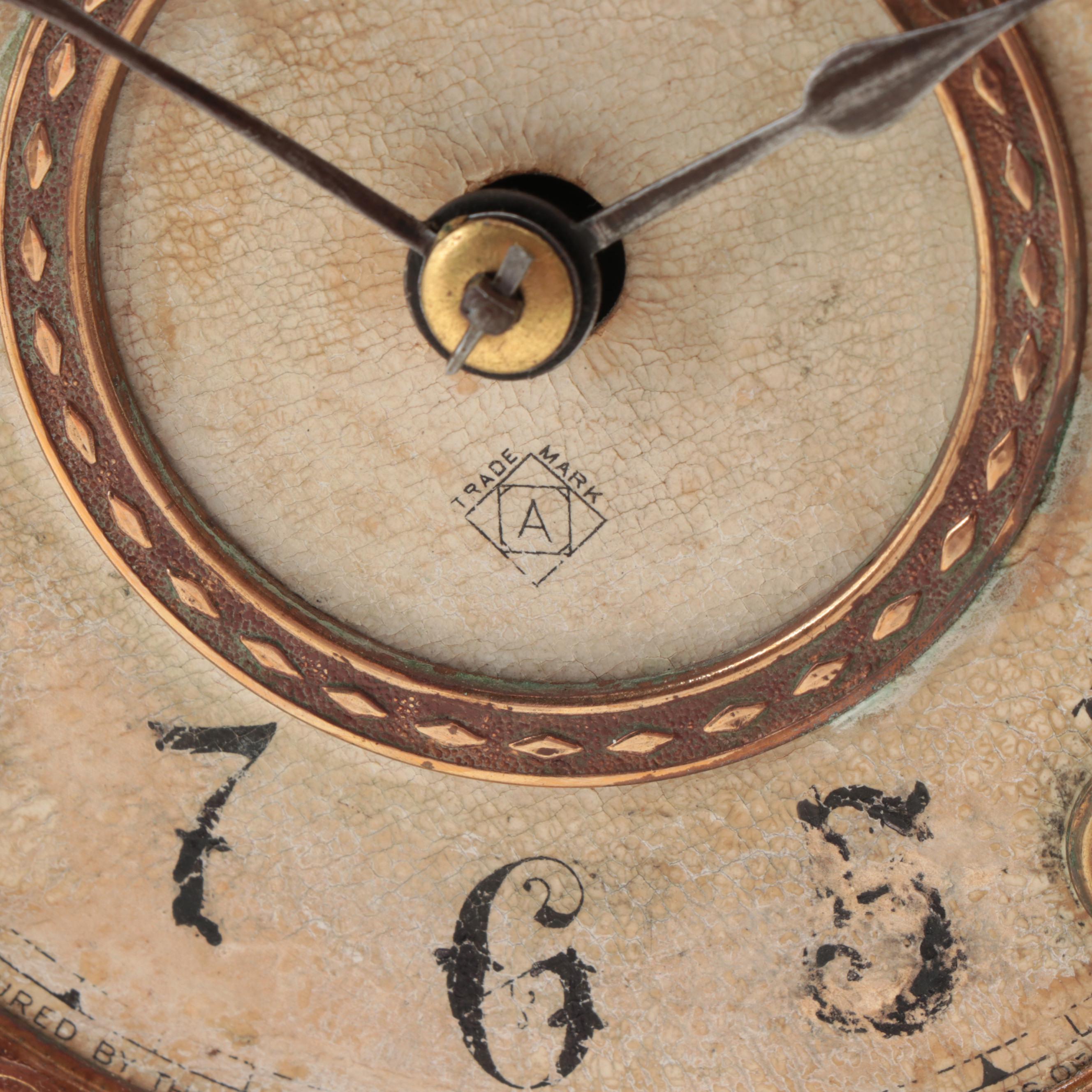 Ansonia Baroque Style Footed Mantel Clock, Late 19th Century