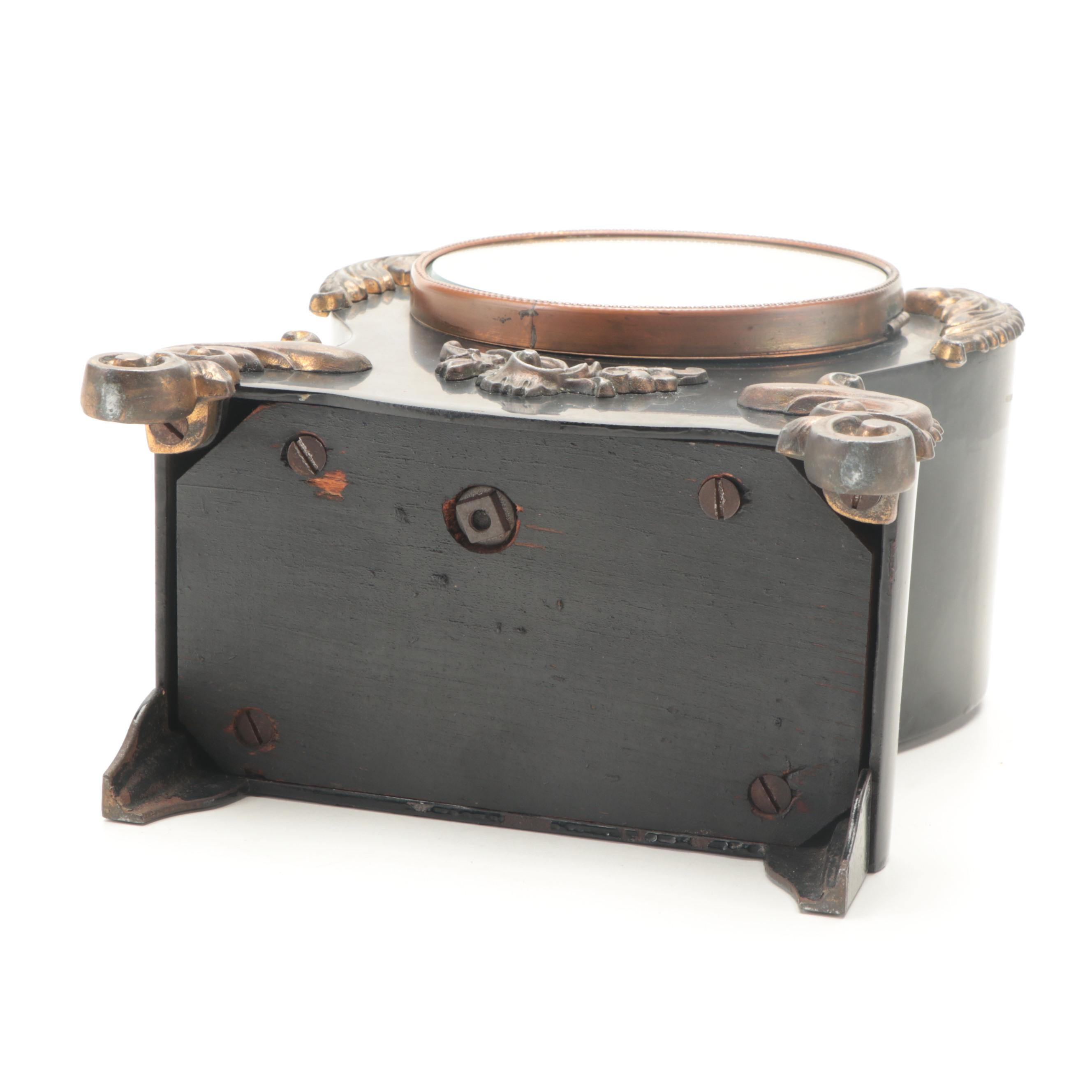 Ansonia Baroque Style Footed Mantel Clock, Late 19th Century