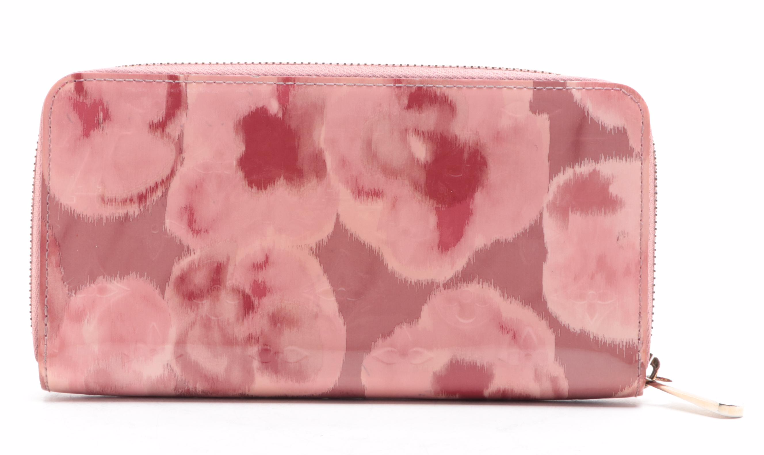 Louis Vuitton Zippy Wallet in Rose Veil Ikat Flower Monogram Vernis