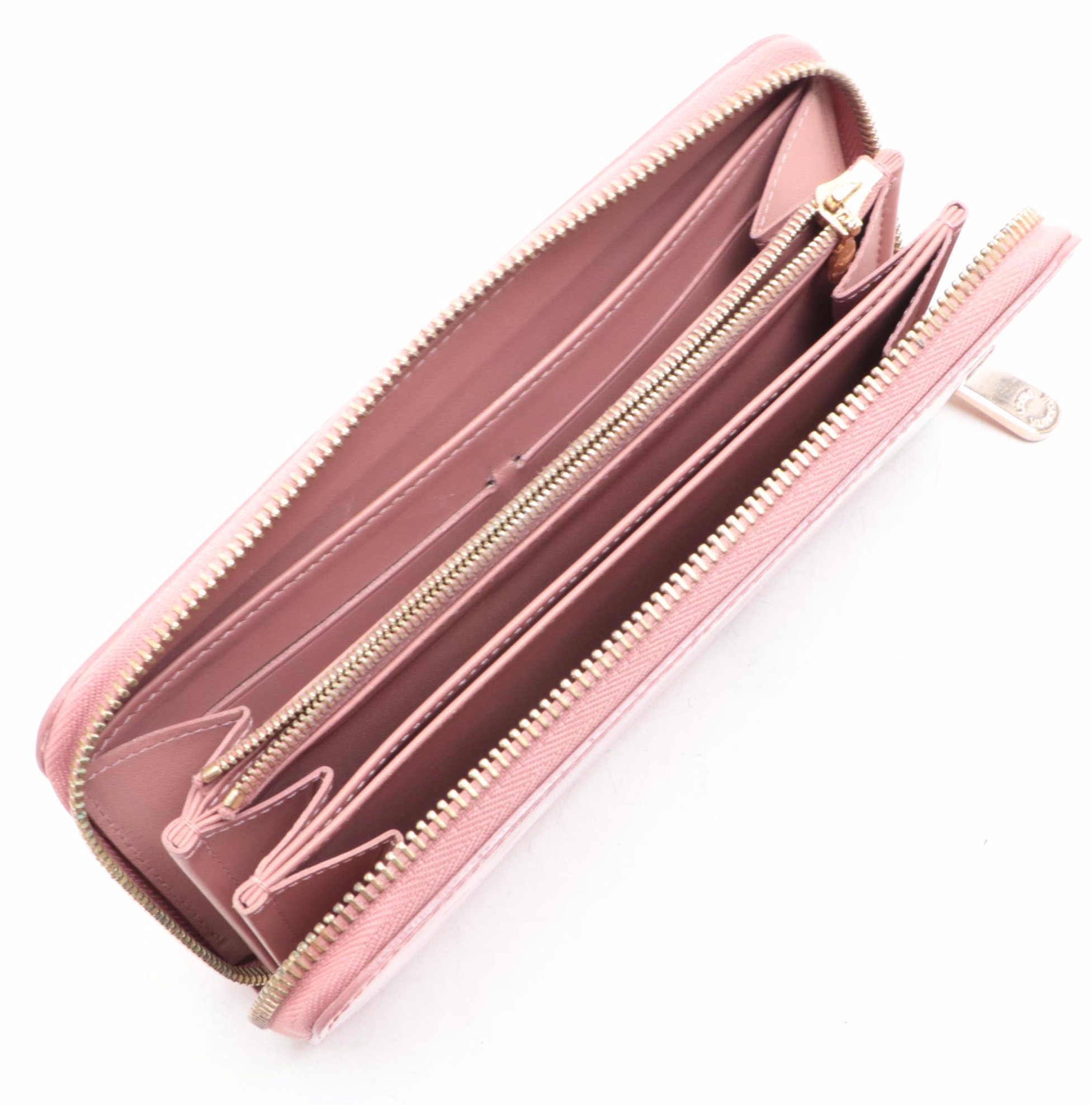 Louis Vuitton Zippy Wallet in Rose Veil Ikat Flower Monogram Vernis