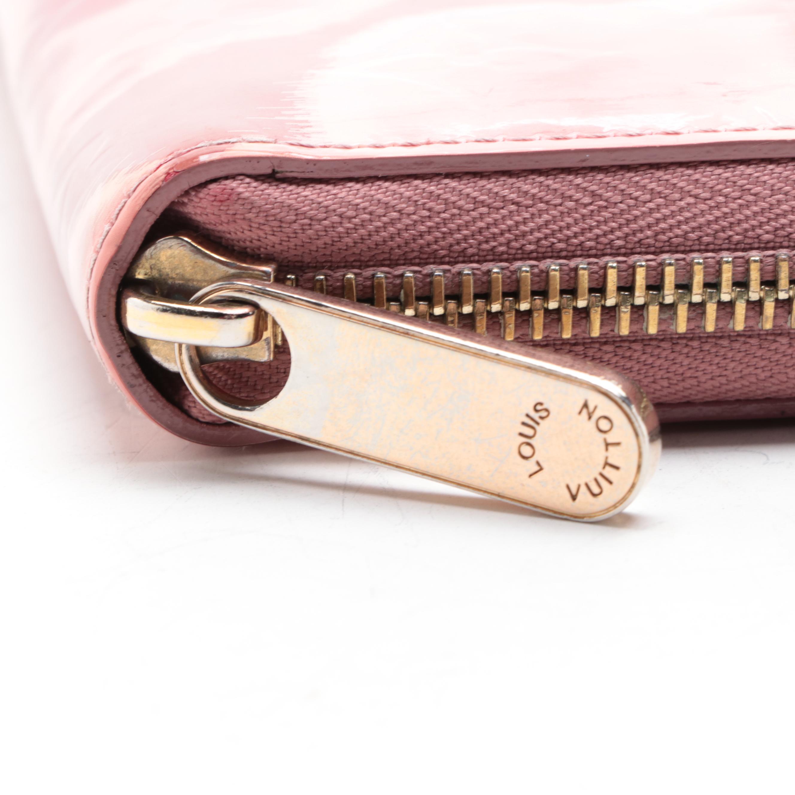 Louis Vuitton Zippy Wallet in Rose Veil Ikat Flower Monogram Vernis