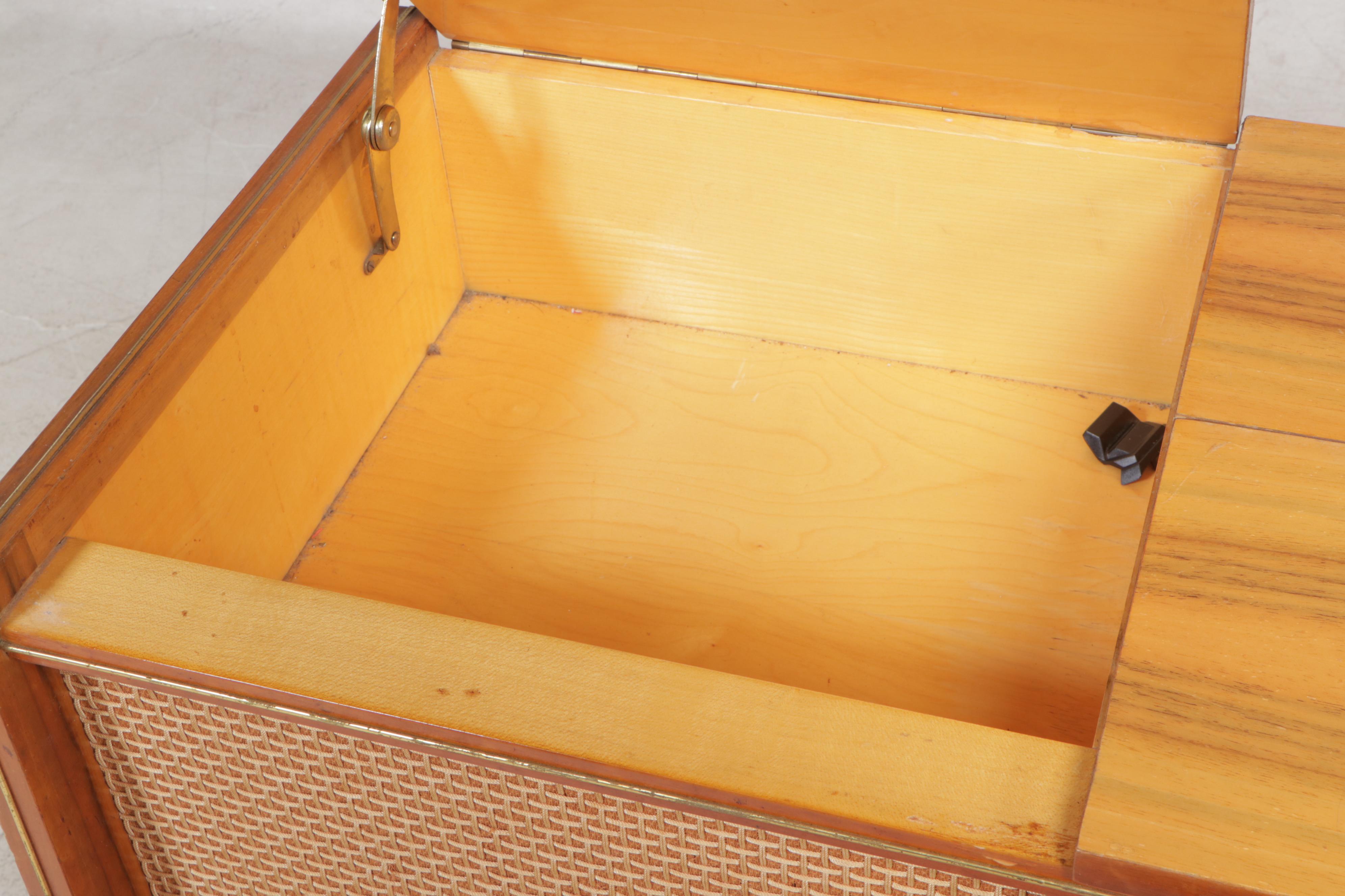 Mid-Century Modern Telefunken Stereo Console With Turntable