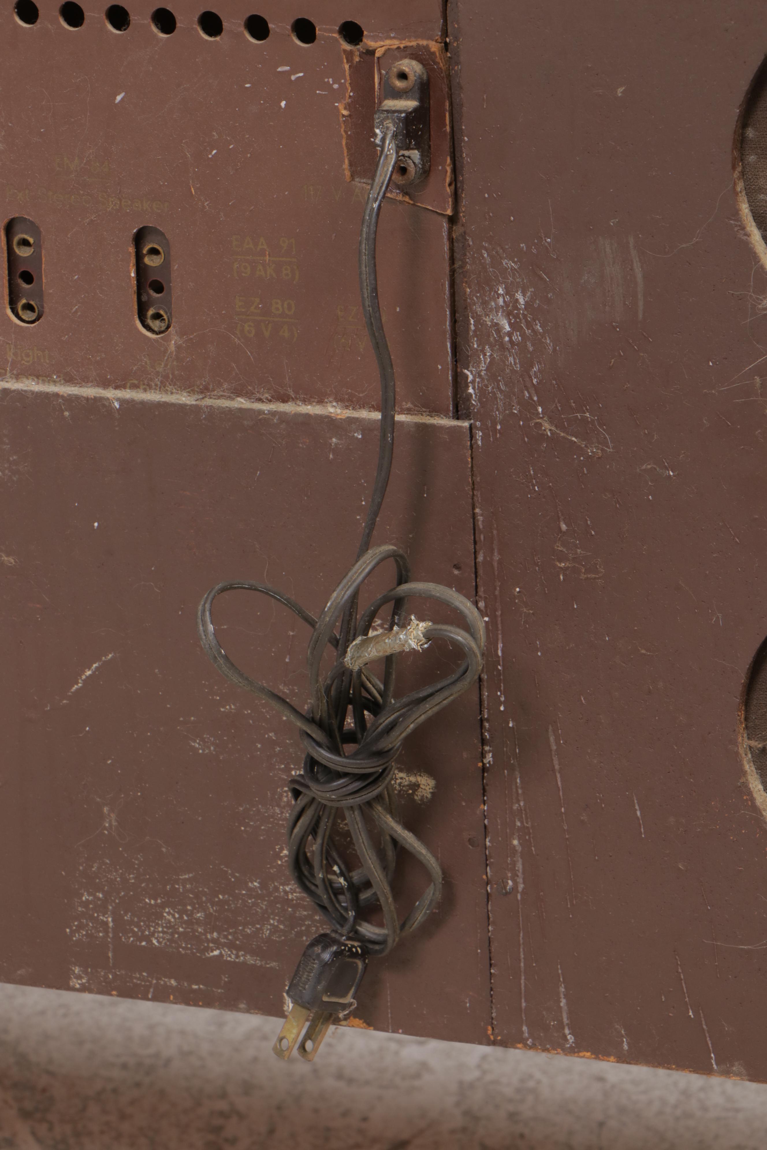 Mid-Century Modern Telefunken Stereo Console With Turntable