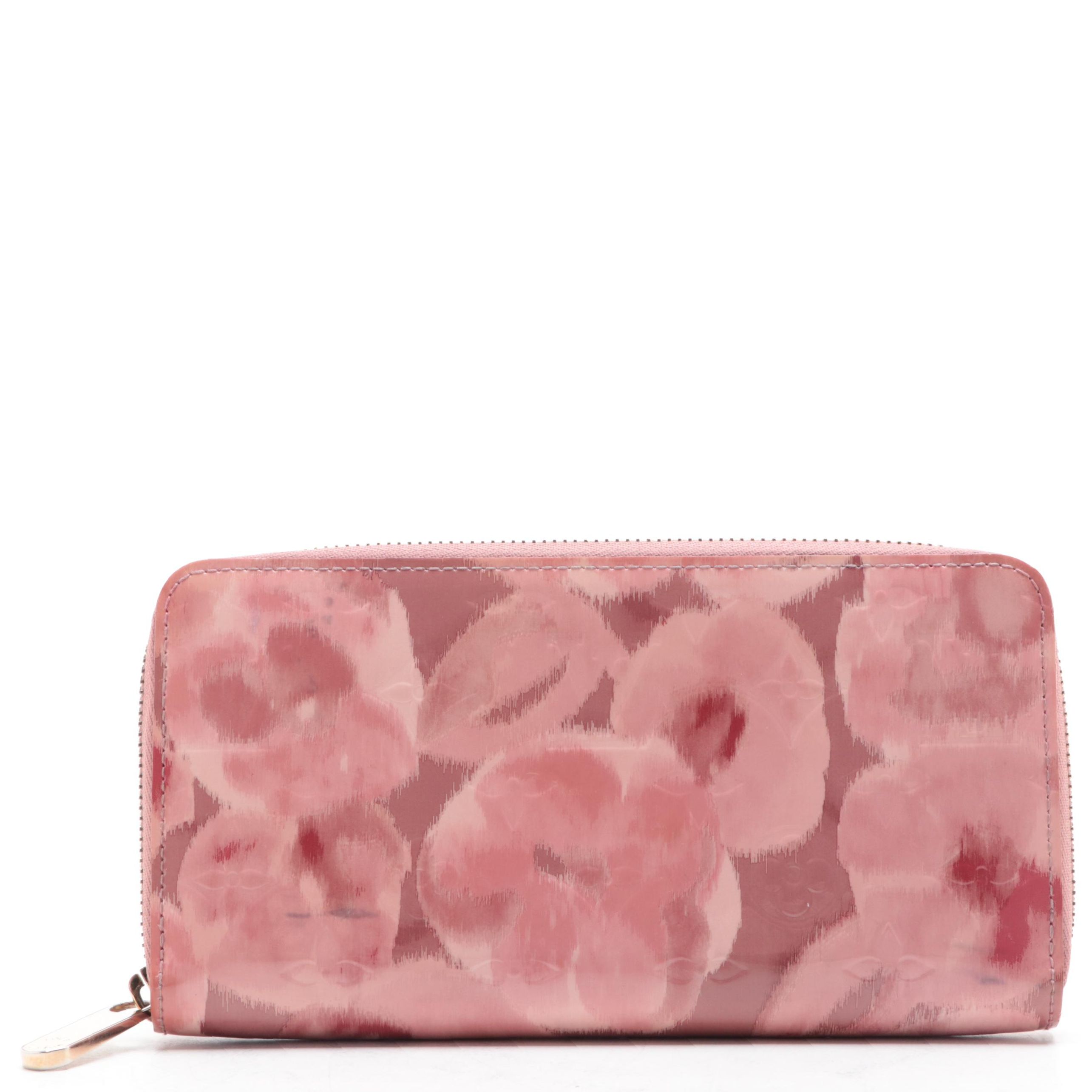 Louis Vuitton Zippy Wallet in Rose Veil Ikat Flower Monogram Vernis