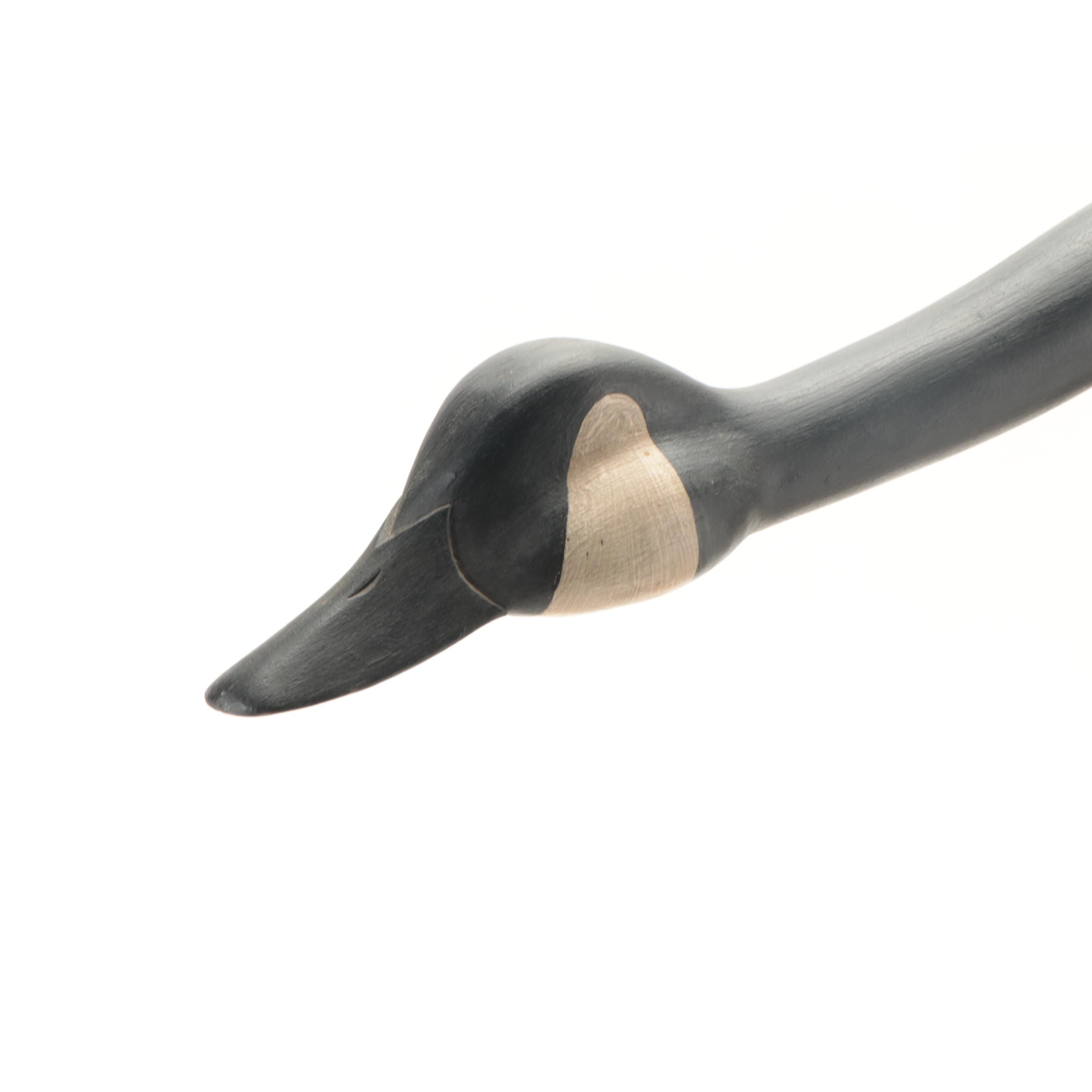 Chip Allsopp Signed Hand-Painted Carved Wood Canada Goose Figure