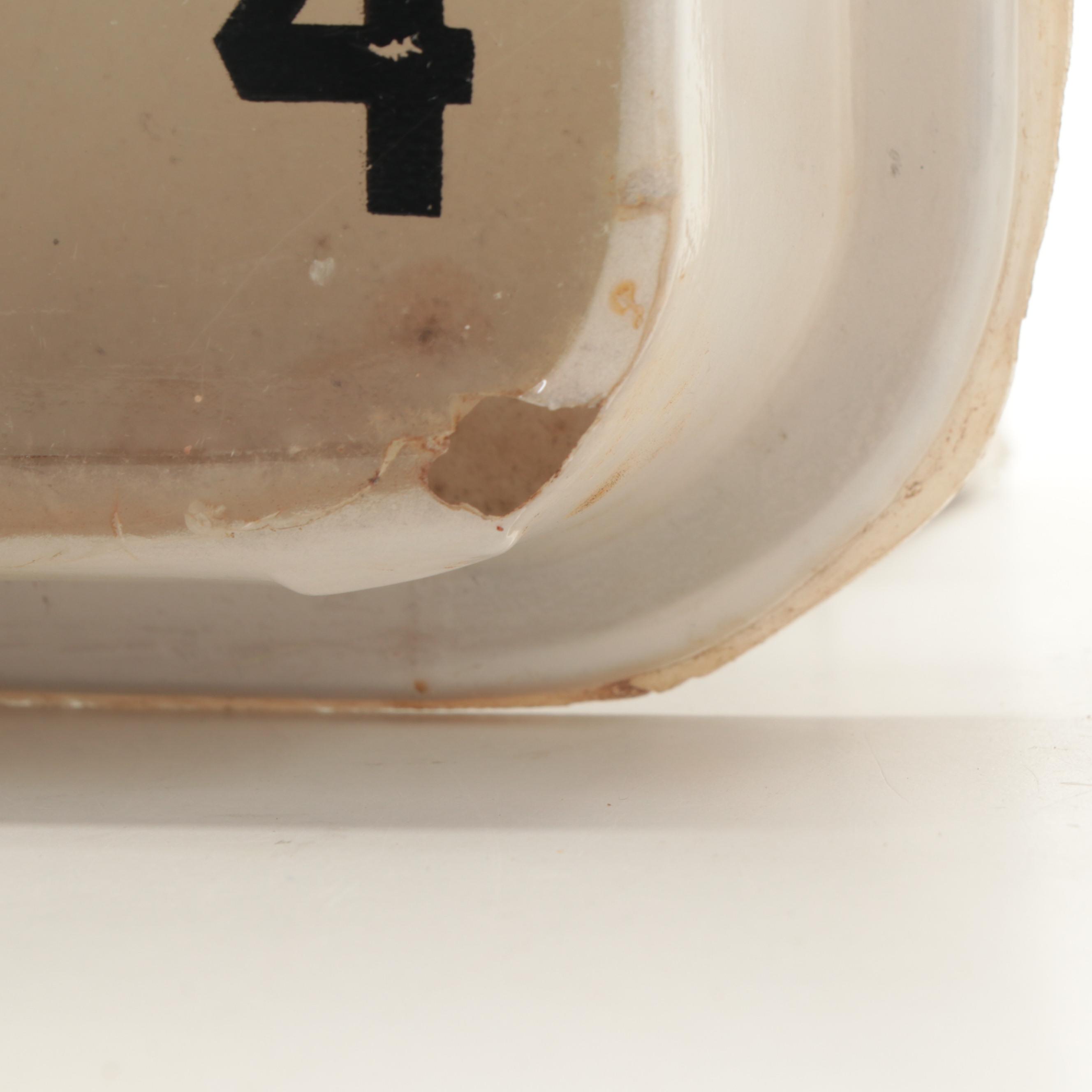 French-Bauer Ice Cream Advertising Clock, Mid to Late 20th Century