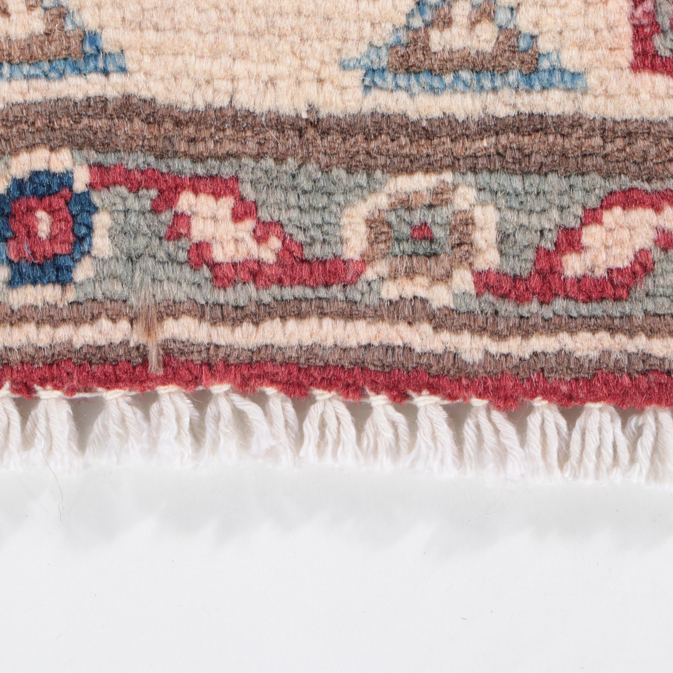 3'2 x 4'10 Hand-Knotted Pakistani Kazak Accent Rug