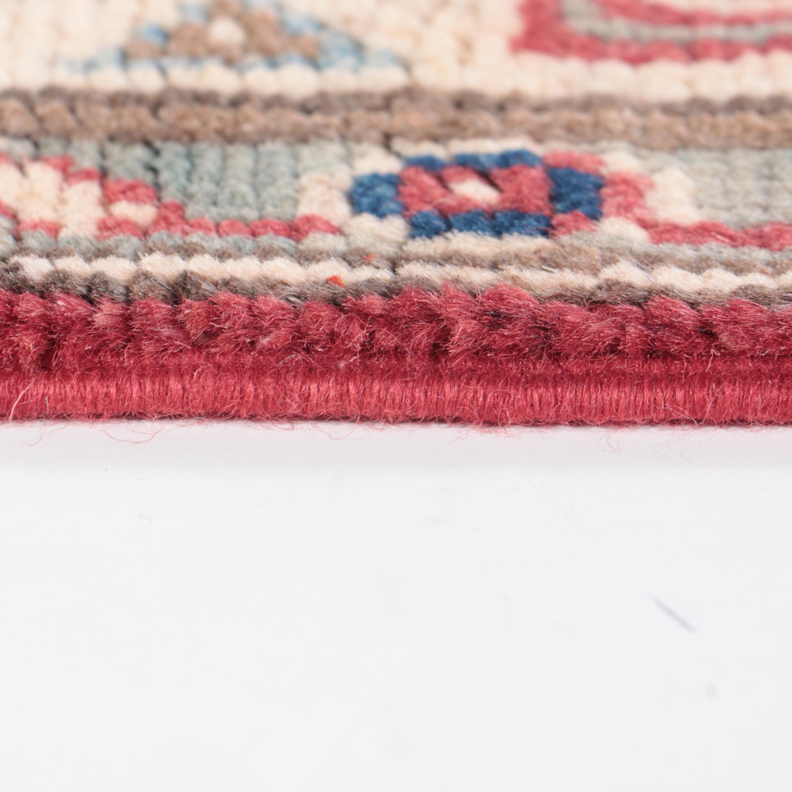 3'2 x 4'10 Hand-Knotted Pakistani Kazak Accent Rug