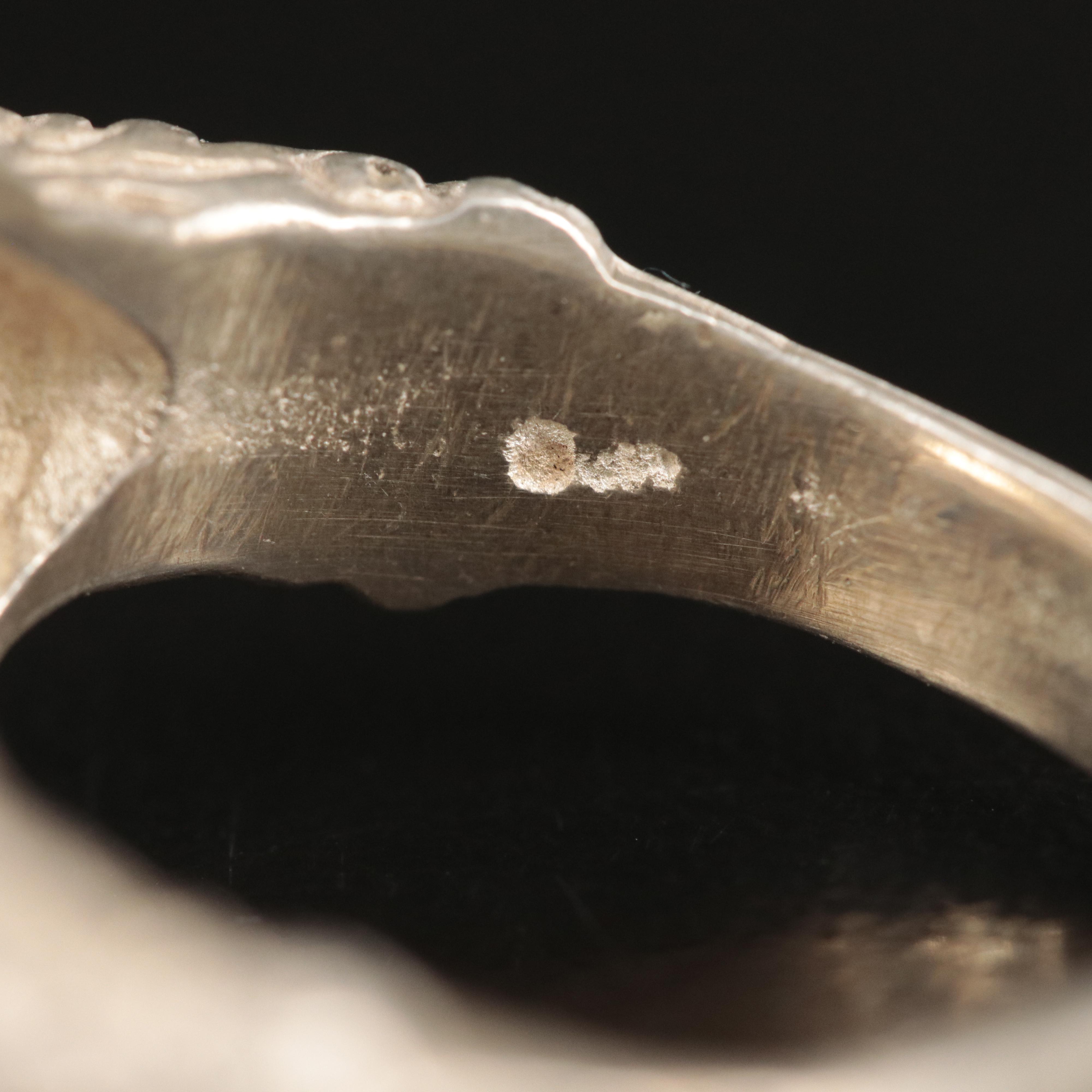 Sterling Citrine East-West Ring