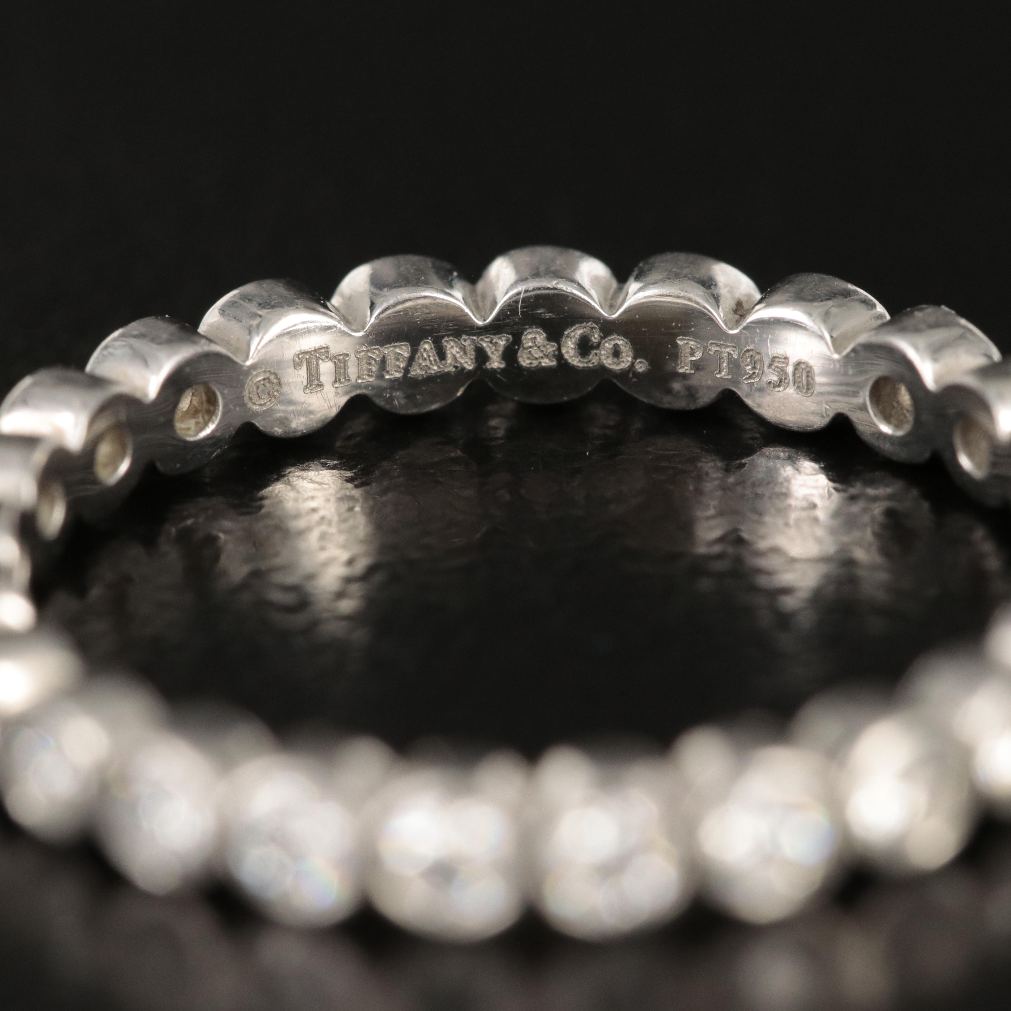 Tiffany & Co. "Jazz" Platinum 0.63 CTW Diamond Eternity Band