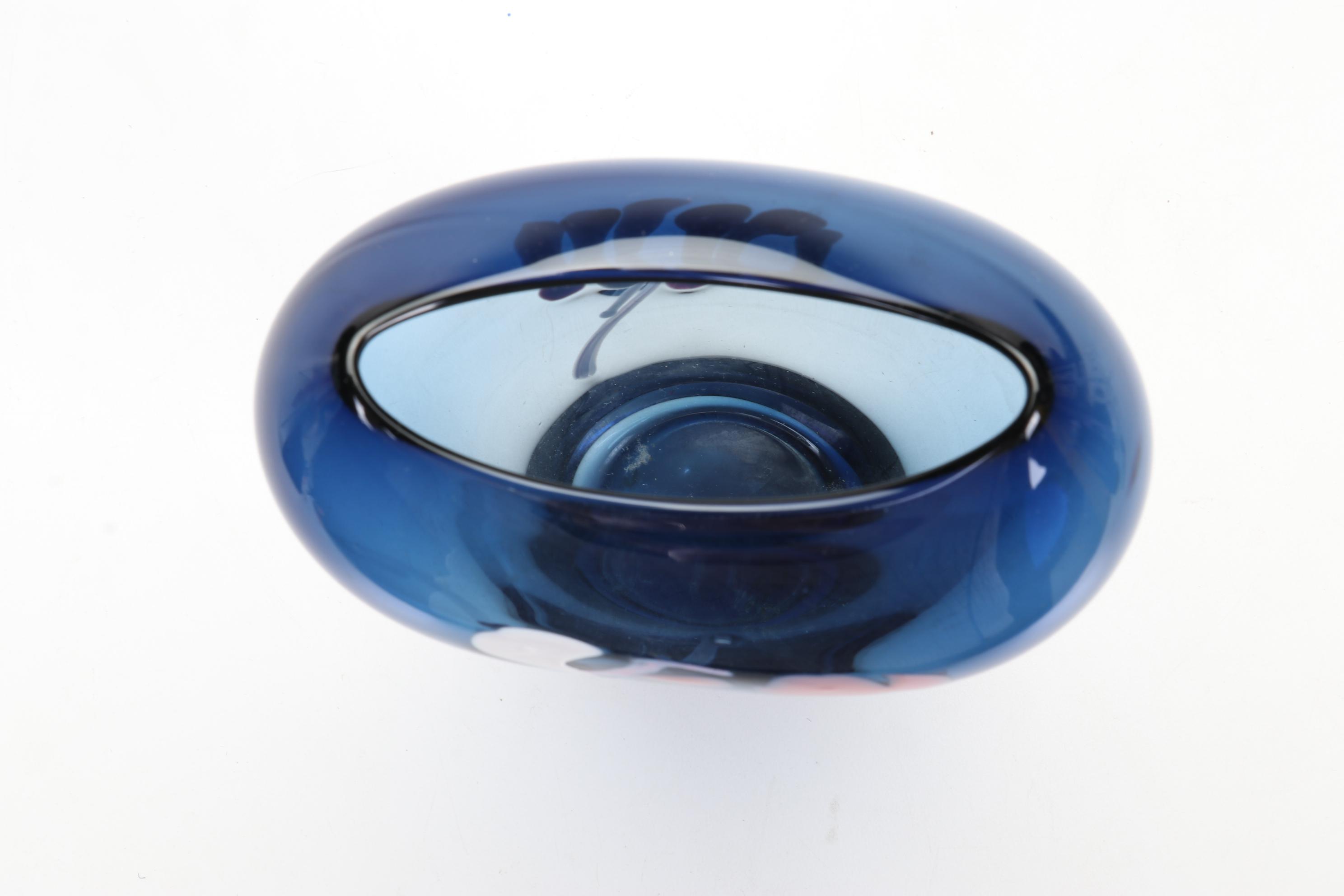 Signed Varsava Amethyst Glass Vase with Other Blown Glass Art Vases