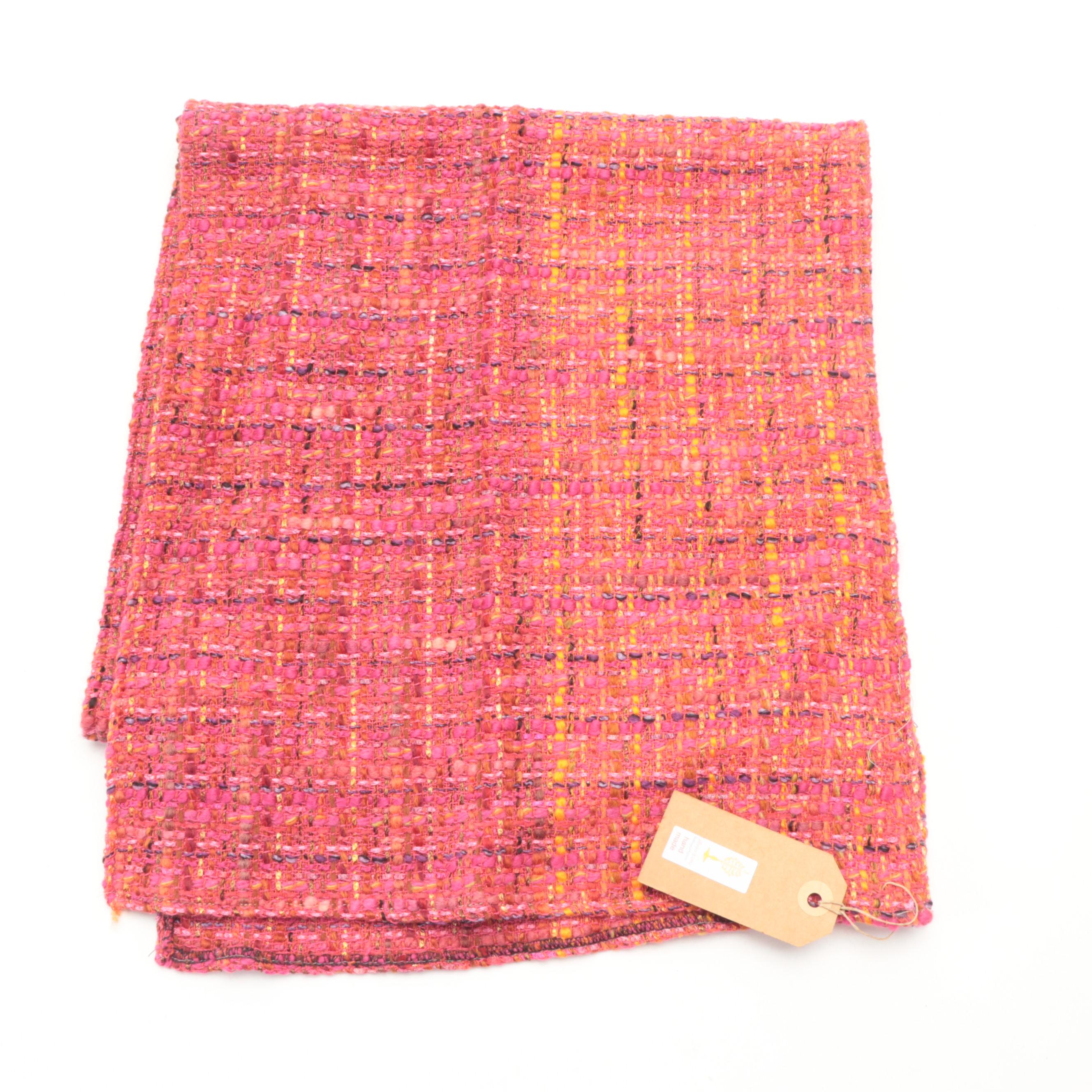 Multicolor Wool Tweed Scarves, Plaid Scarves, and Knit Beanies