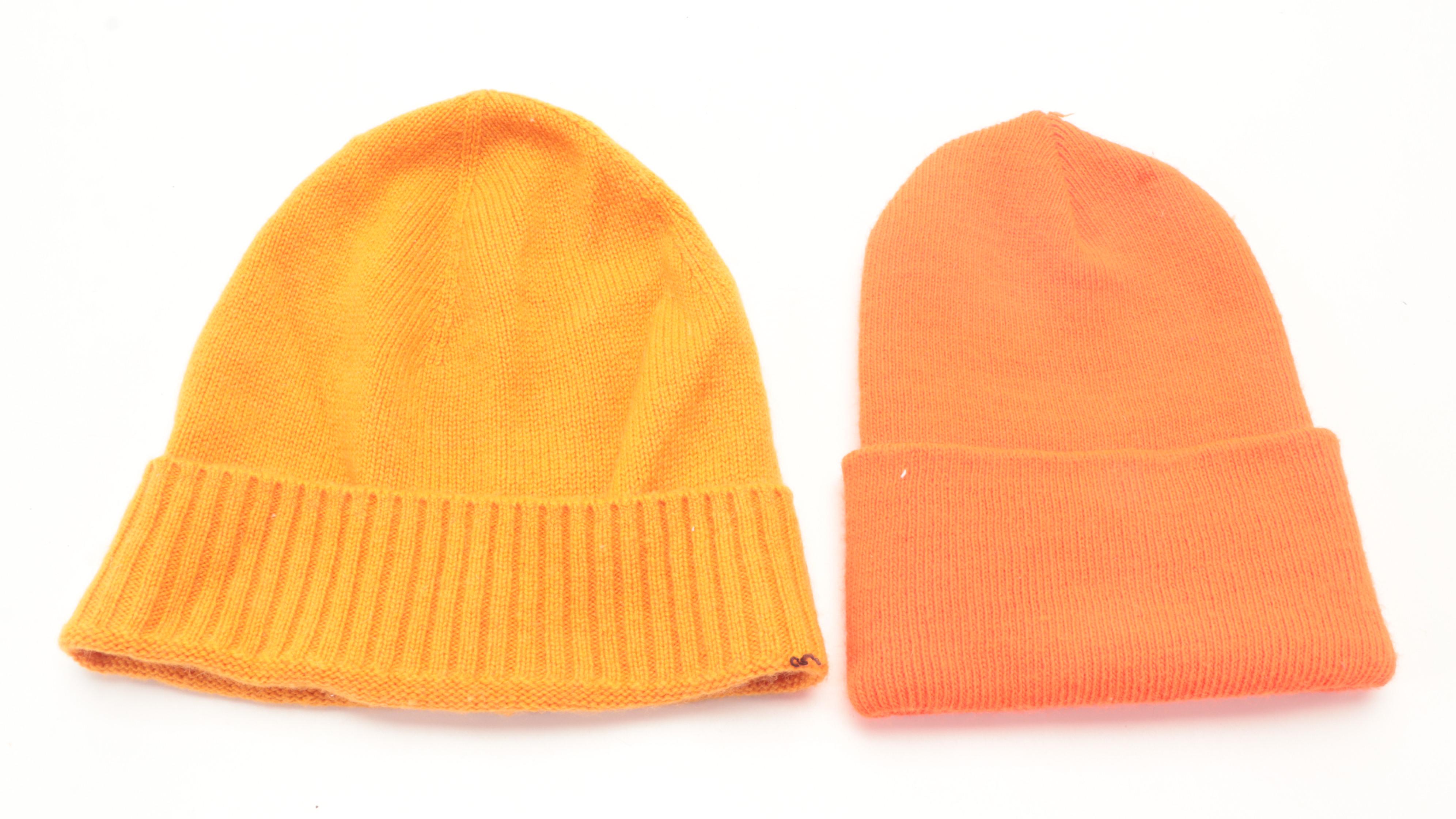 Multicolor Wool Tweed Scarves, Plaid Scarves, and Knit Beanies