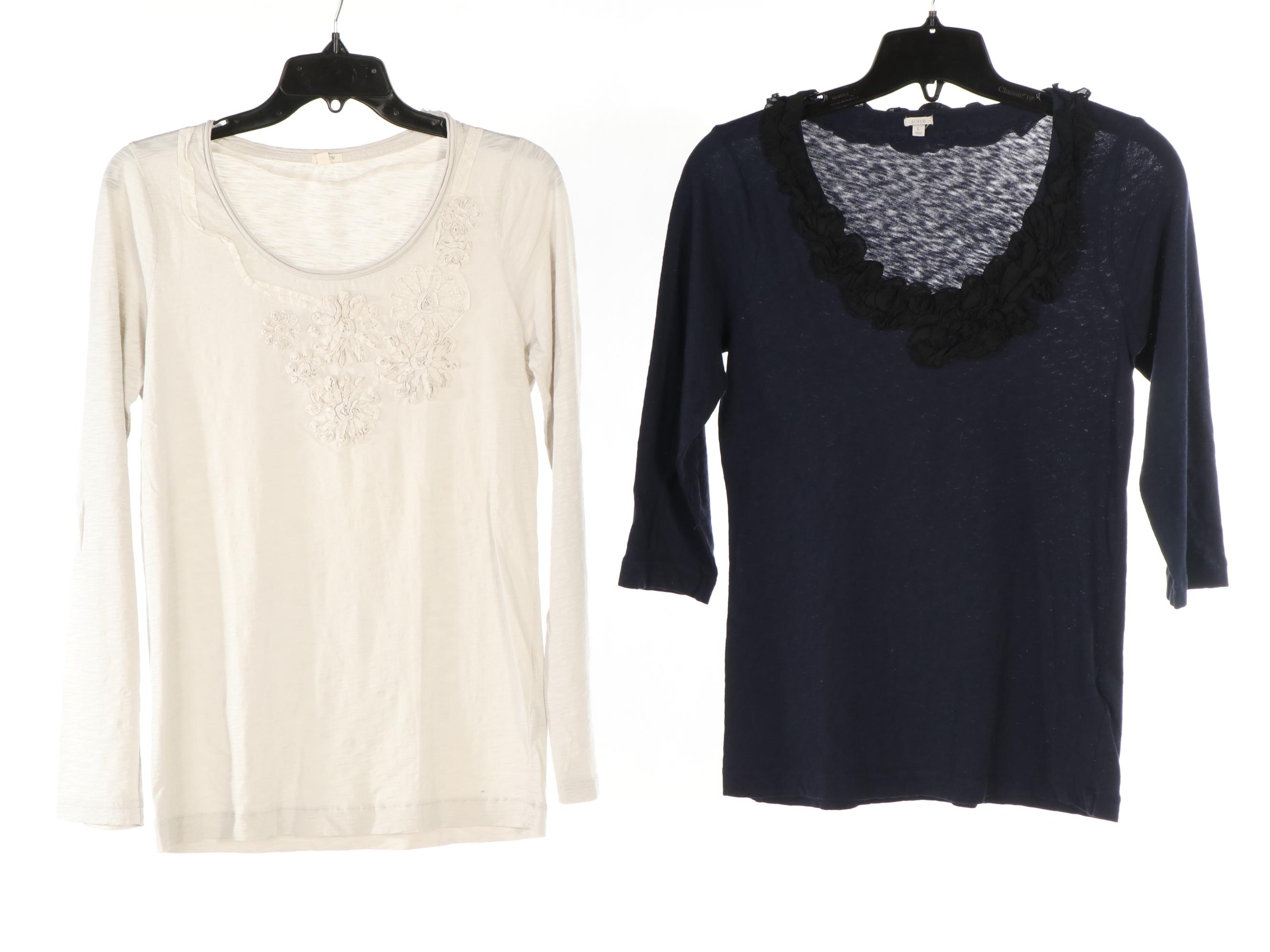 J. Crew Embellished and Appliquéd Shirts