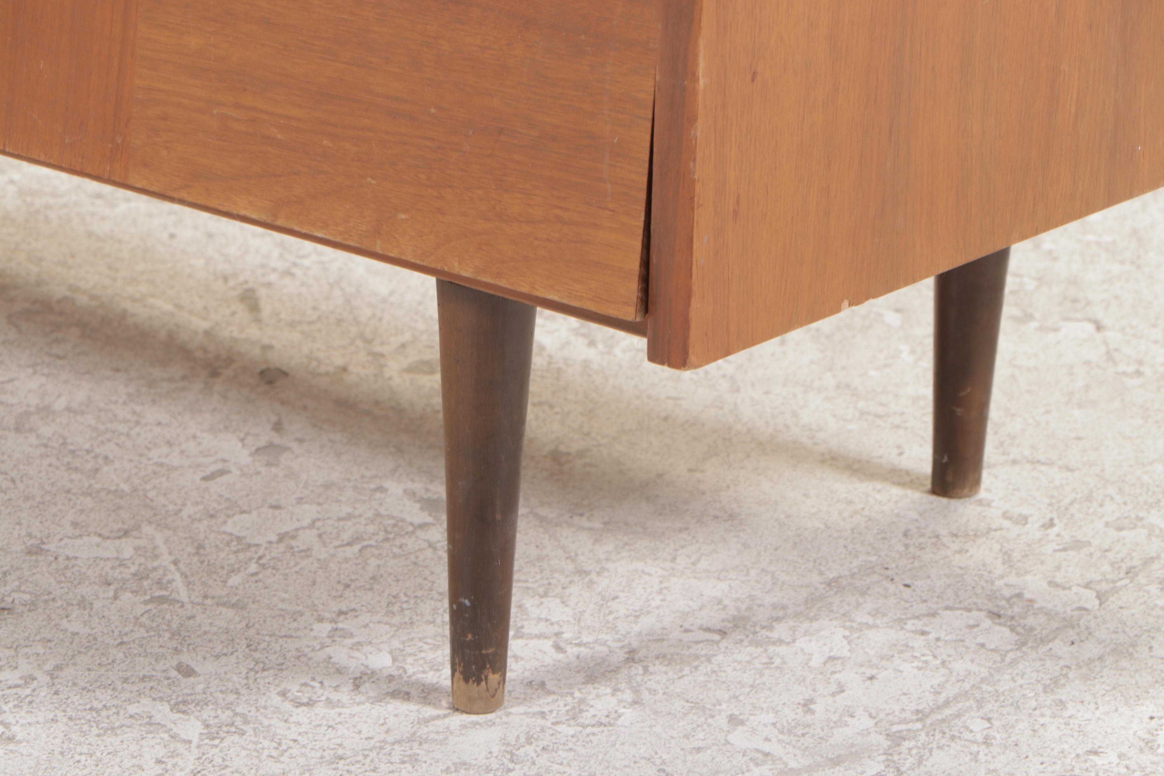 Ward Furniture Walnut and Laminate Modernist Double Dresser