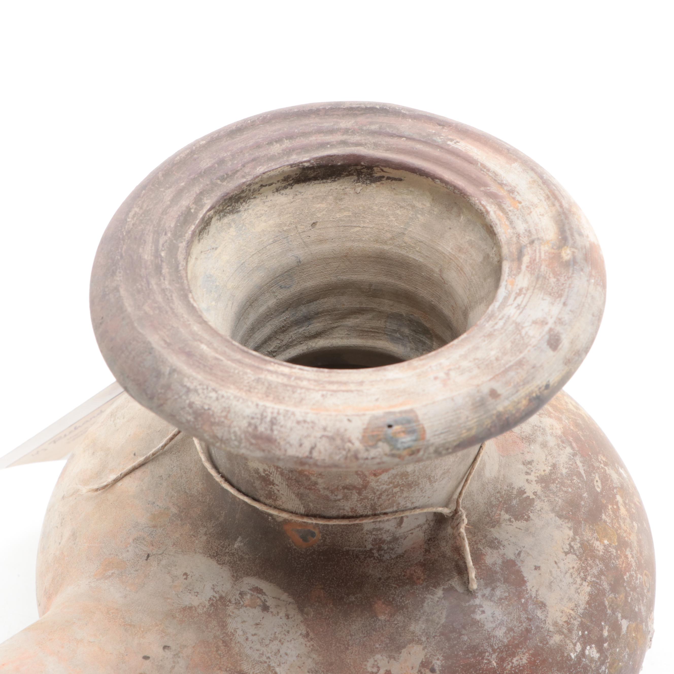 Philippine Kendi Earthenware Ewer Vessel, 16th Century