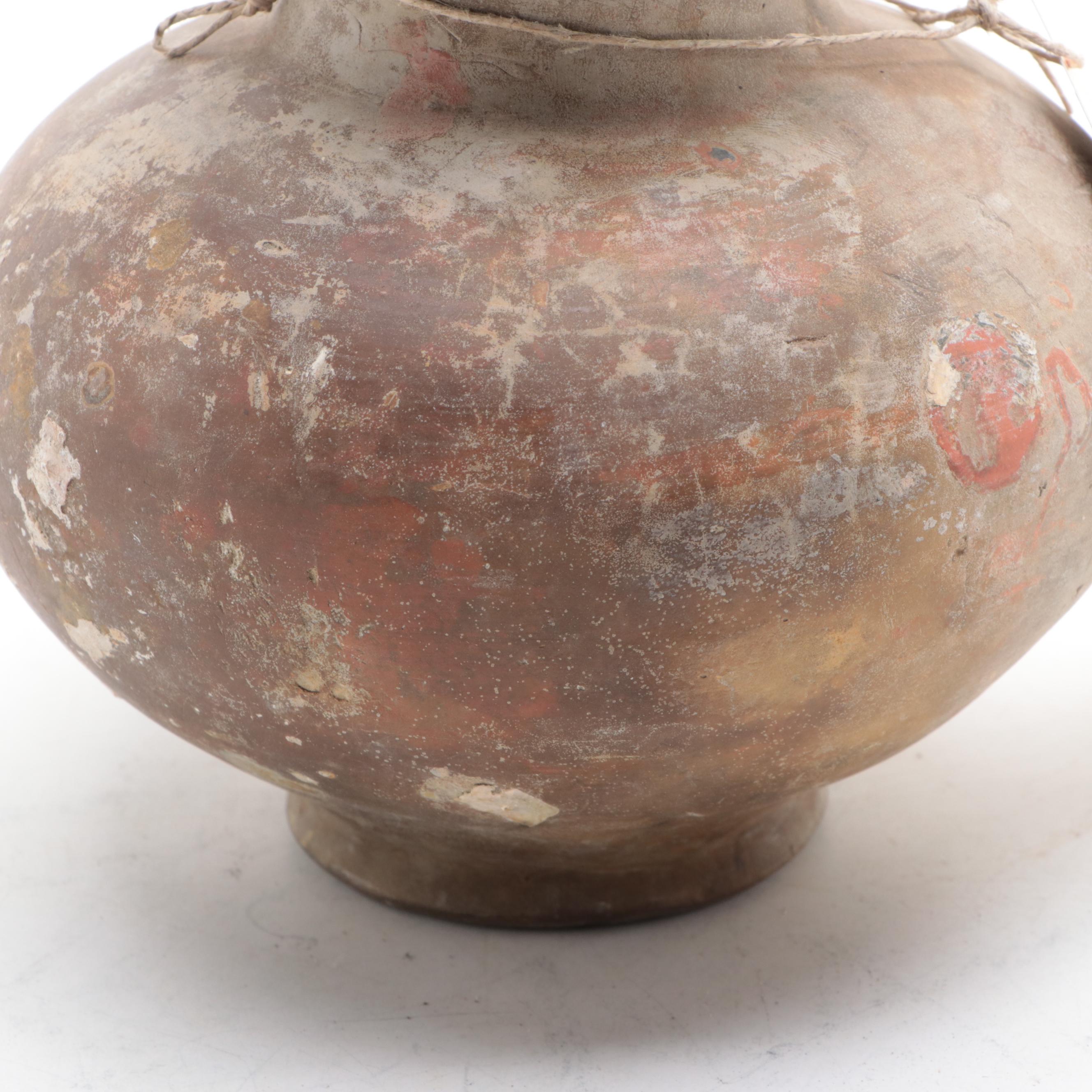 Philippine Kendi Earthenware Ewer Vessel, 16th Century