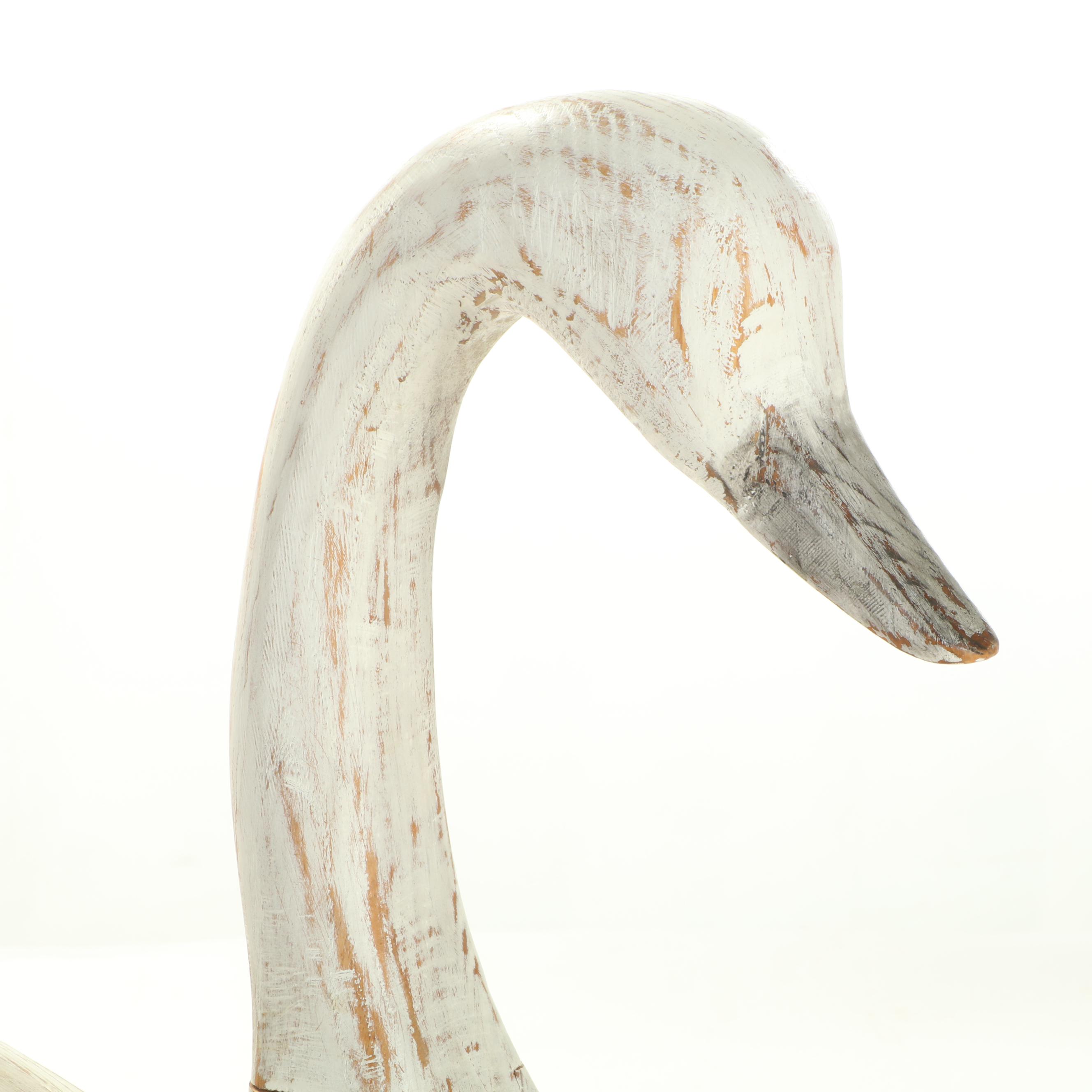 Wooden Swan Hunting Decoy