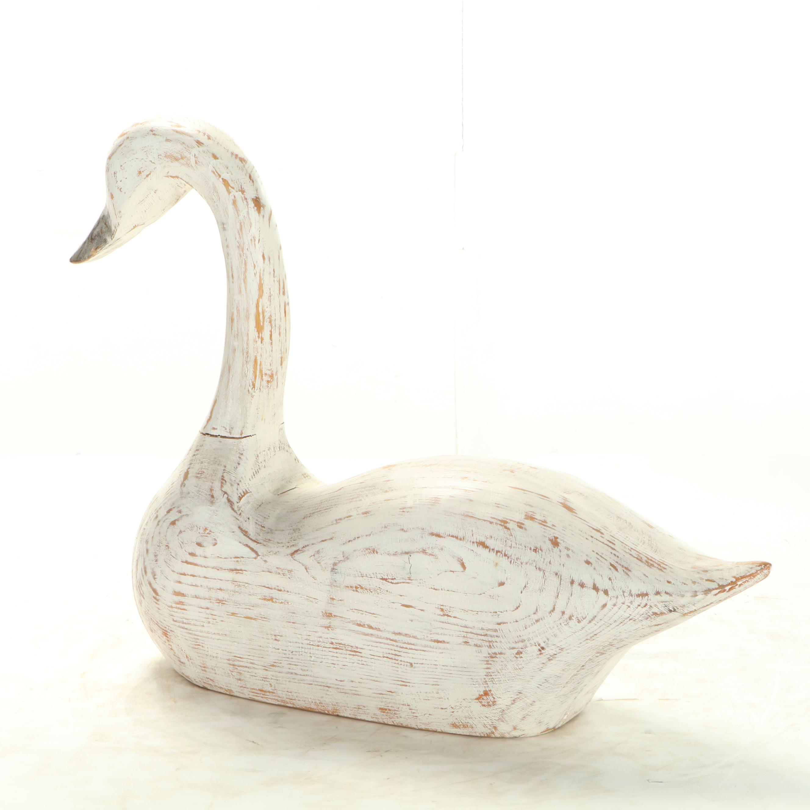 Wooden Swan Hunting Decoy
