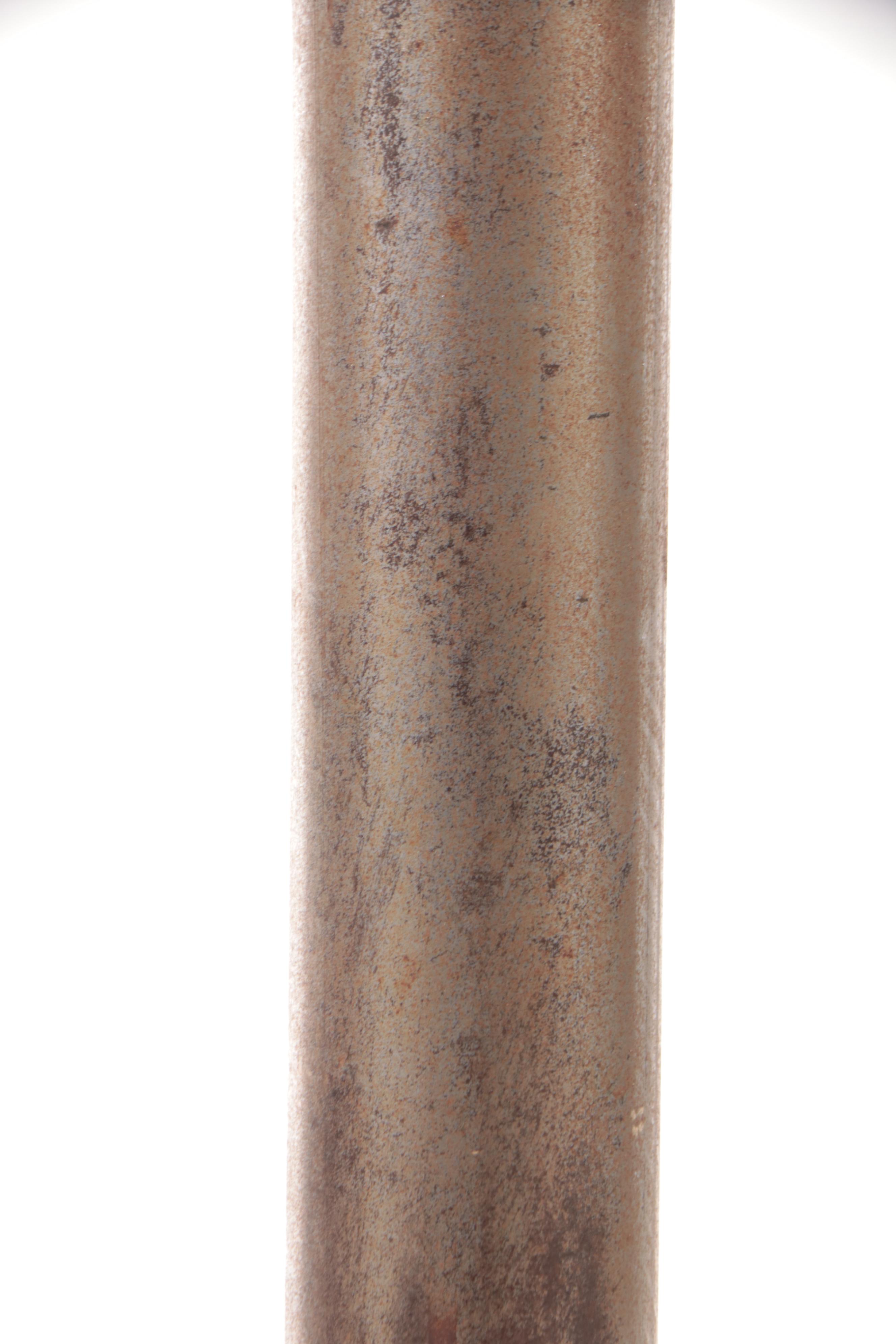 Neoclassical Style Metal Floor Candlestick, 20th Century