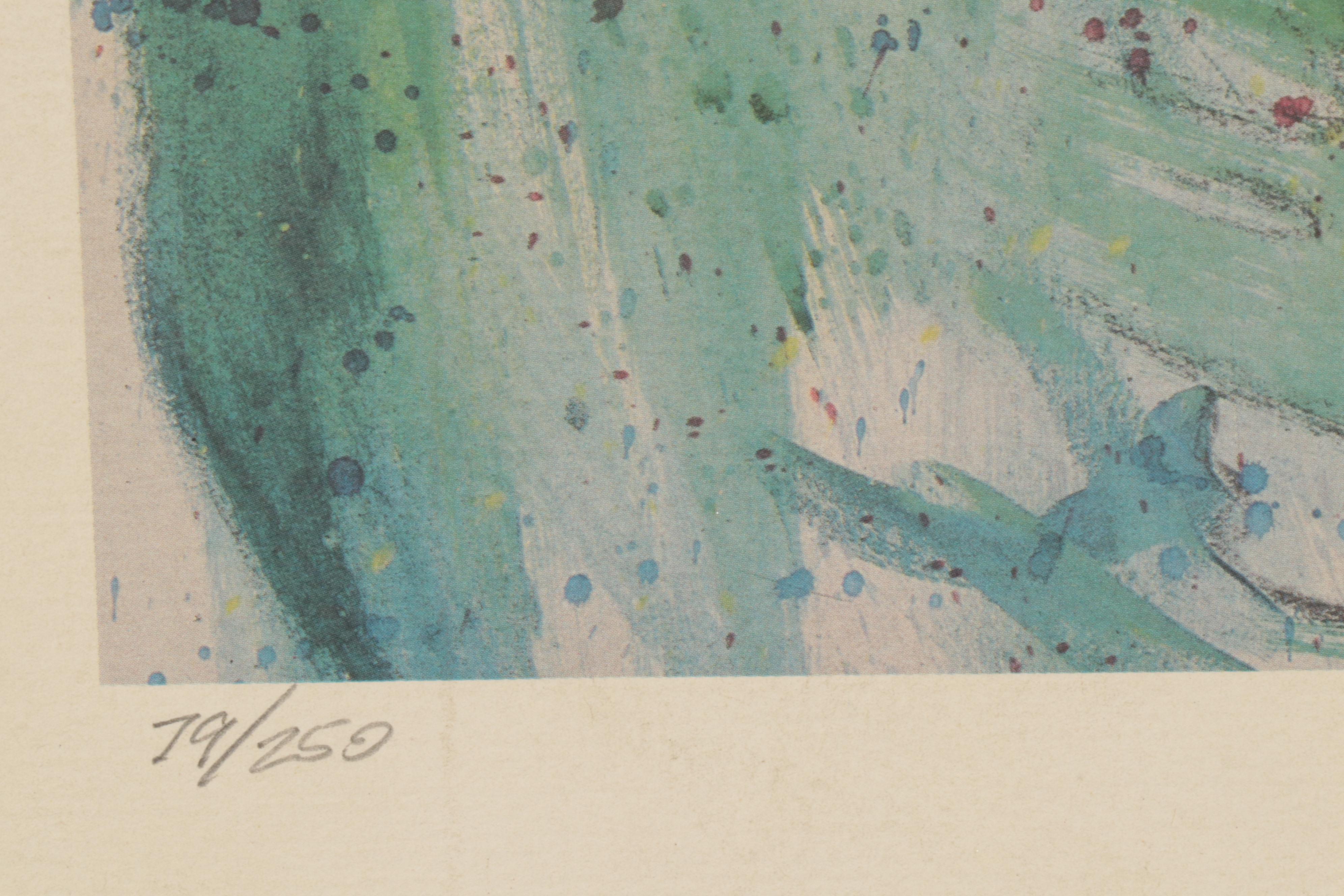 Jim F. Young Offset Lithograph of Young Boy Holding Book, Circa 1970